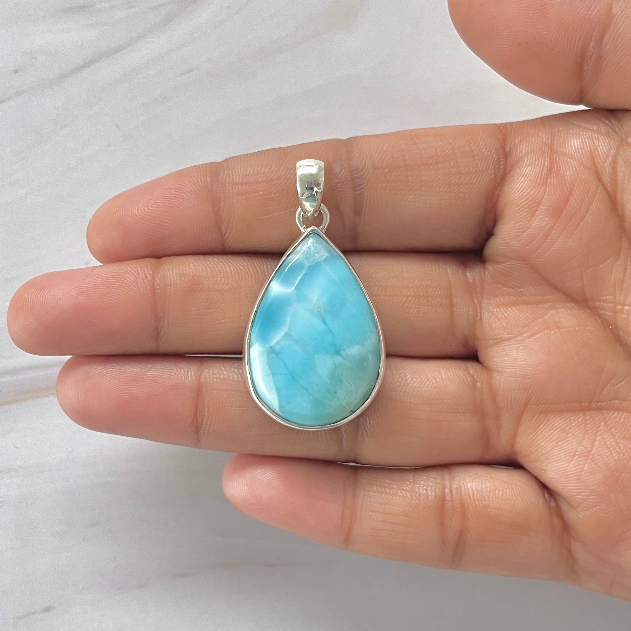 Larimar Pendant-(LAR-1-340)