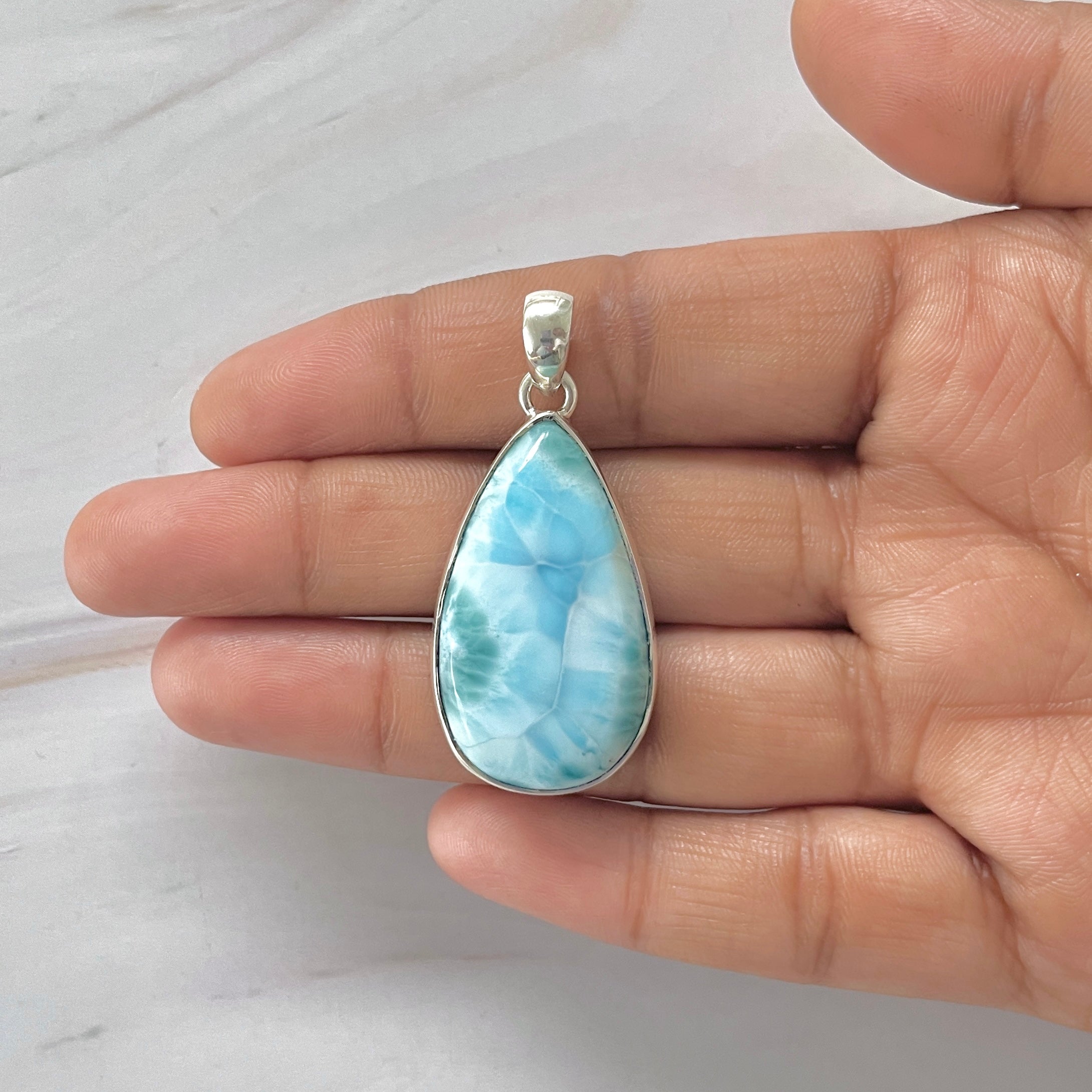 Larimar Pendant-(LAR-1-343)
