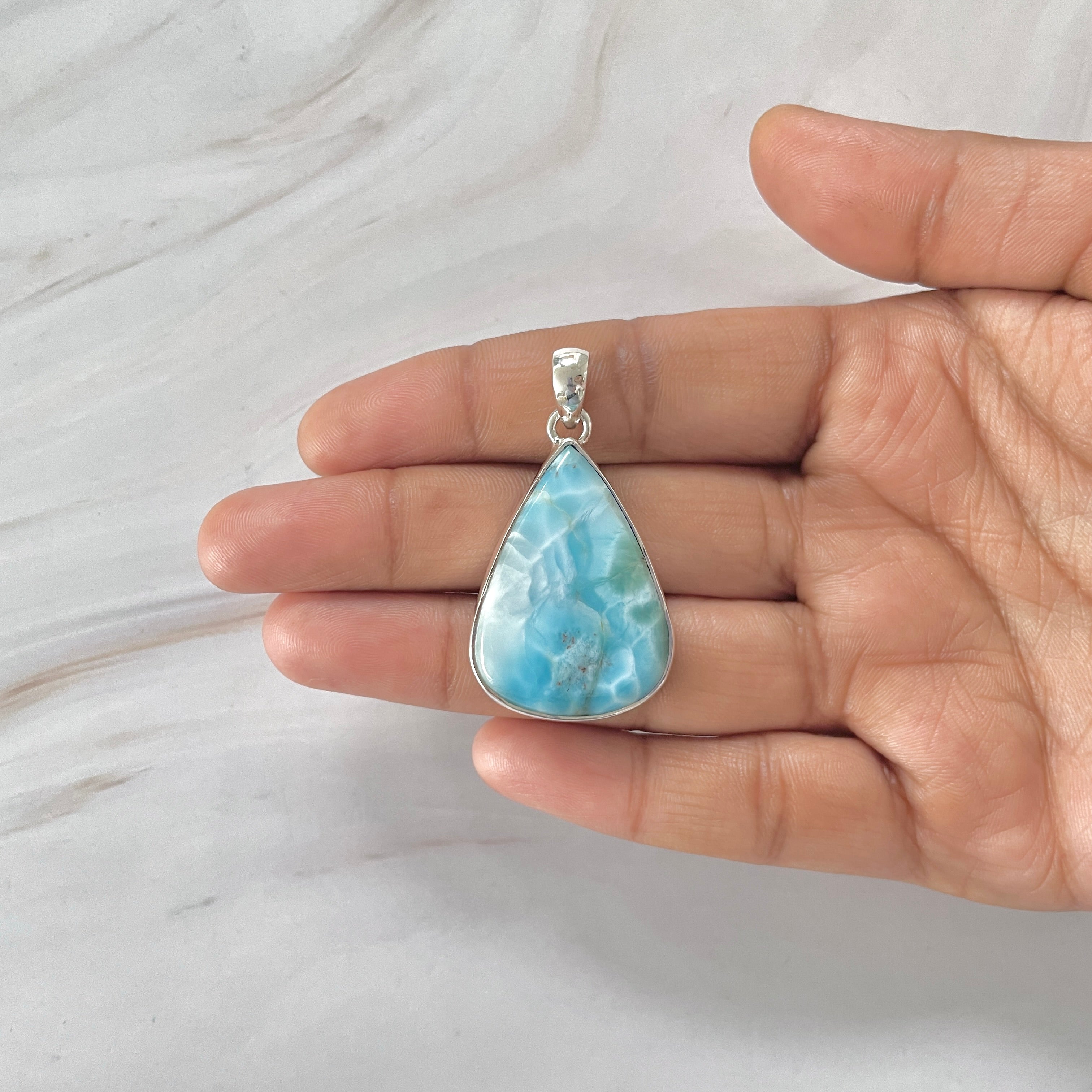 Larimar Pendant-(LAR-1-345)