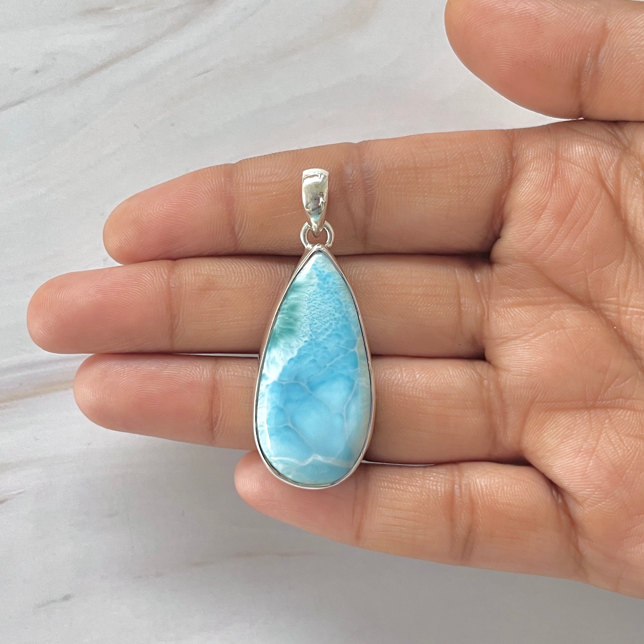 Larimar Pendant-(LAR-1-346)
