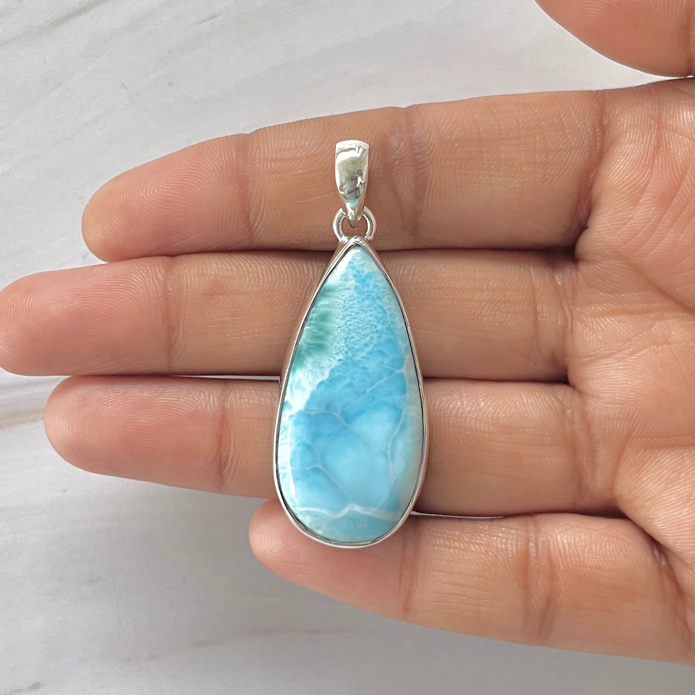 Larimar Pendant-(LAR-1-346)