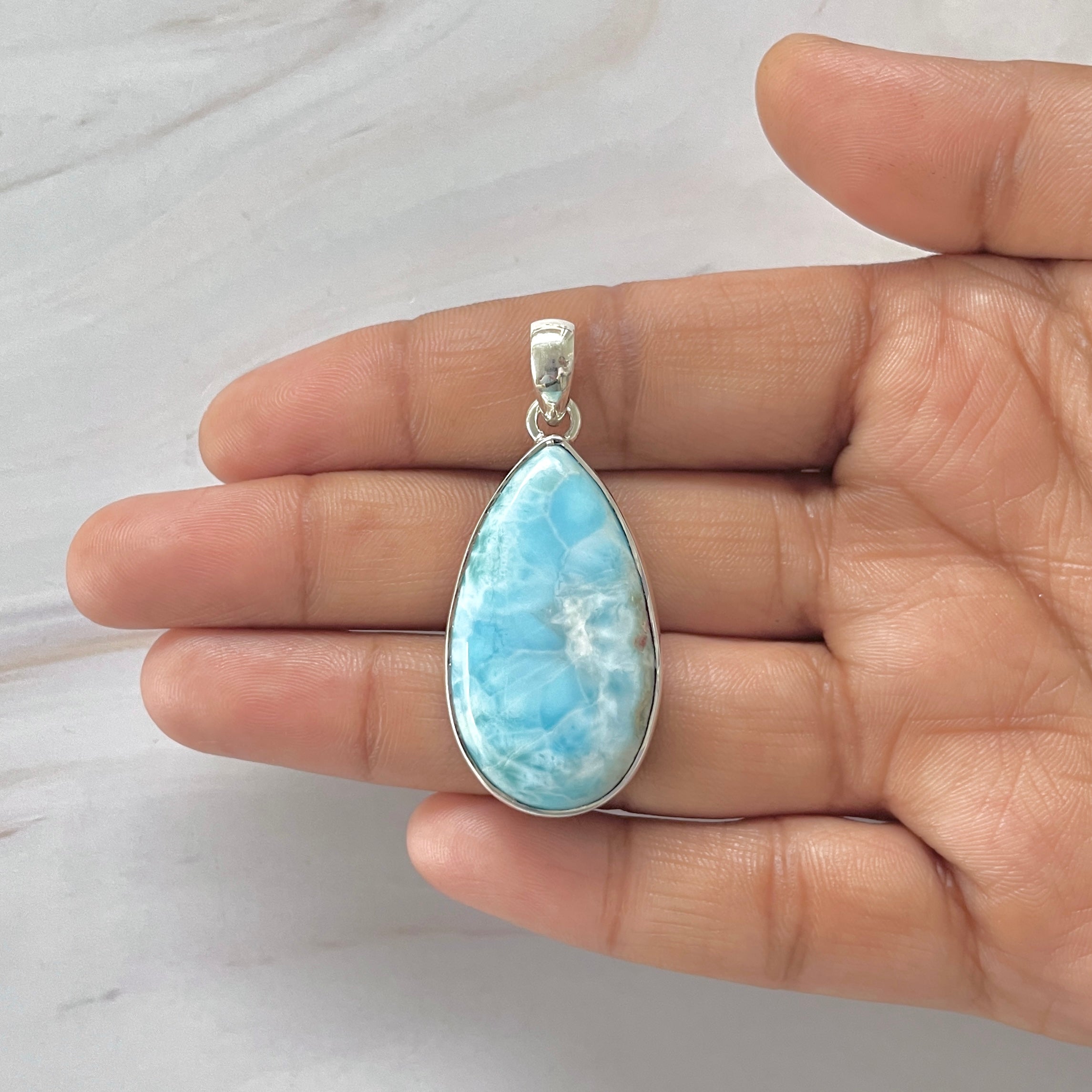 Larimar Pendant-(LAR-1-347)