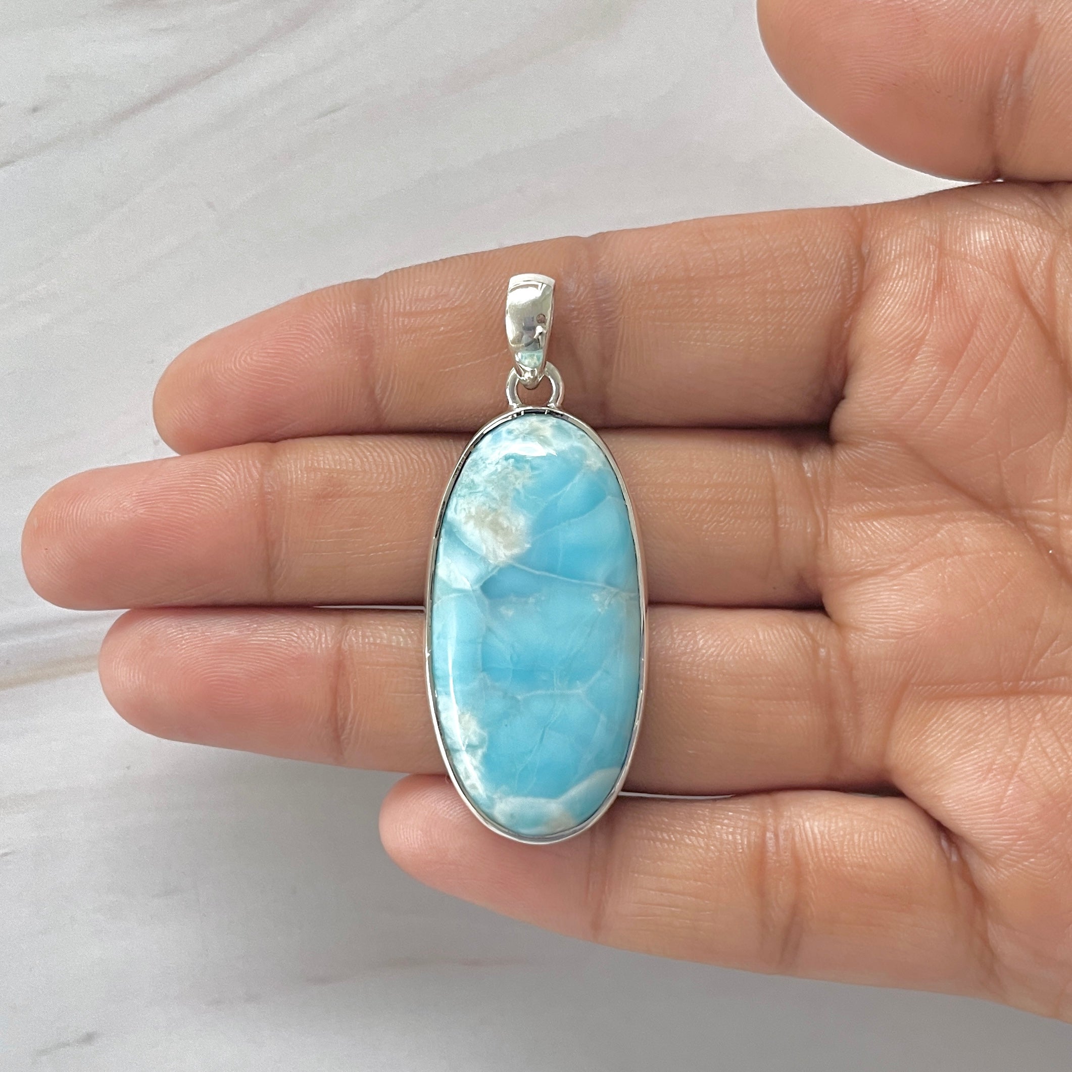 Larimar Pendant-(LAR-1-351)