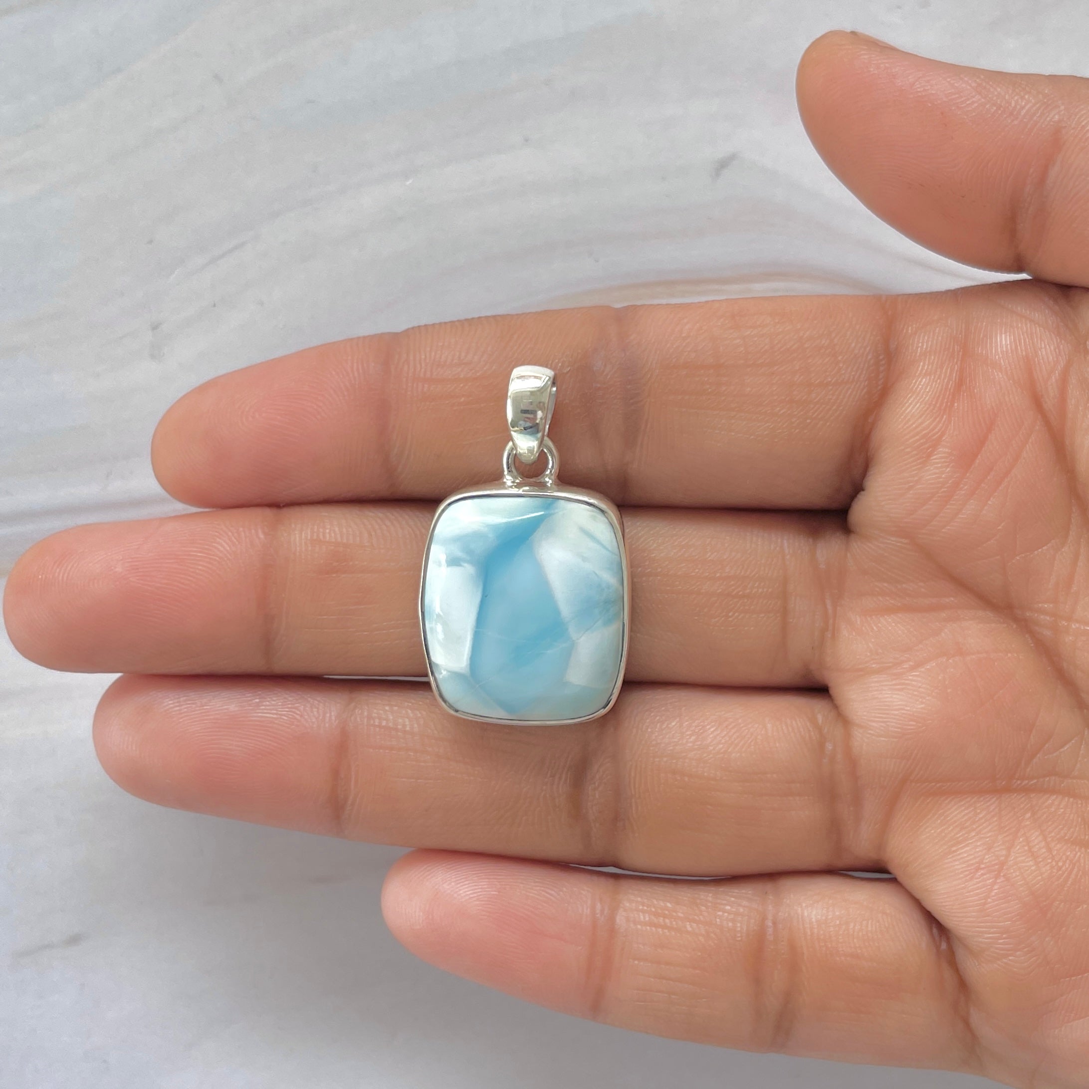 Larimar Pendant-(LAR-1-355)