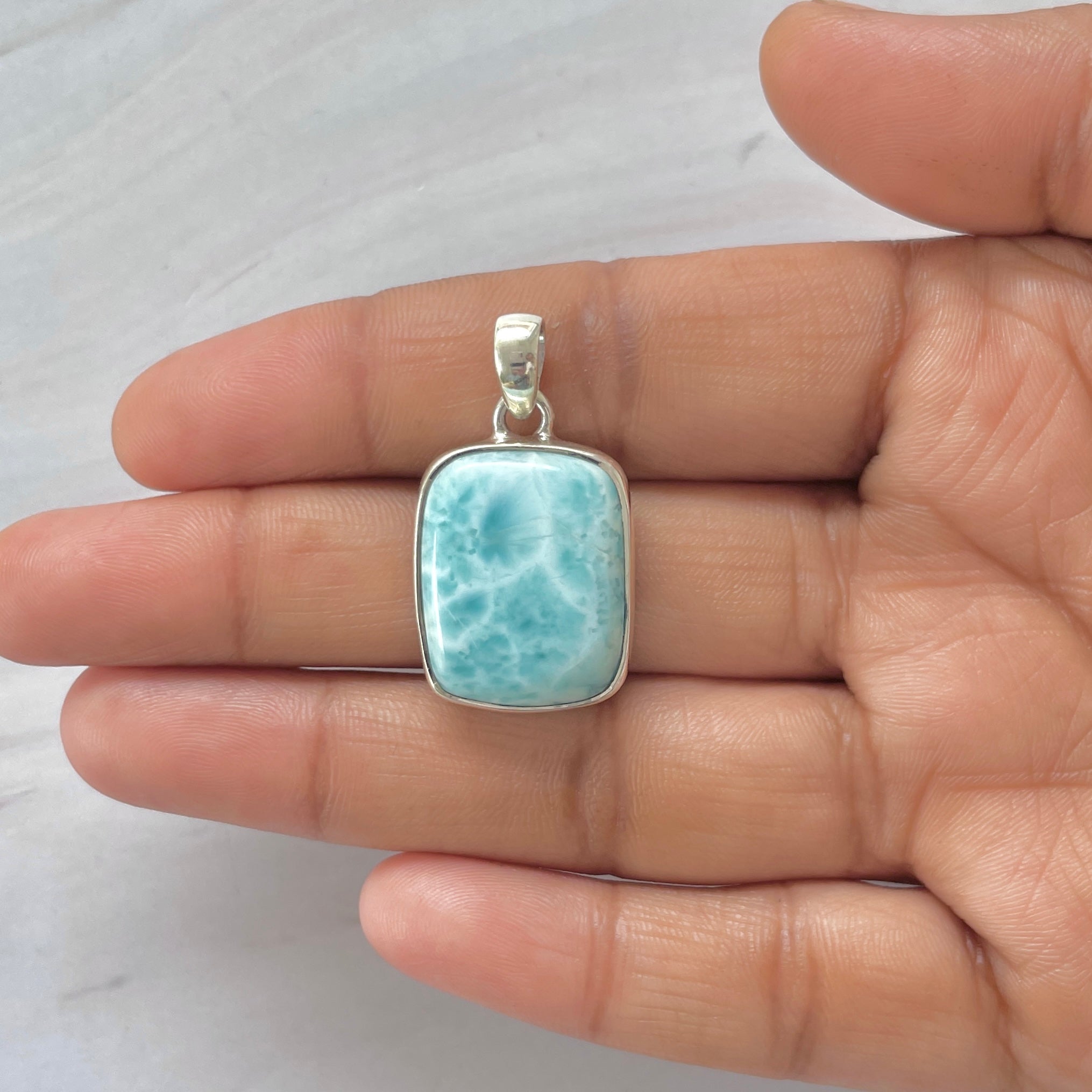 Larimar Pendant-(LAR-1-359)
