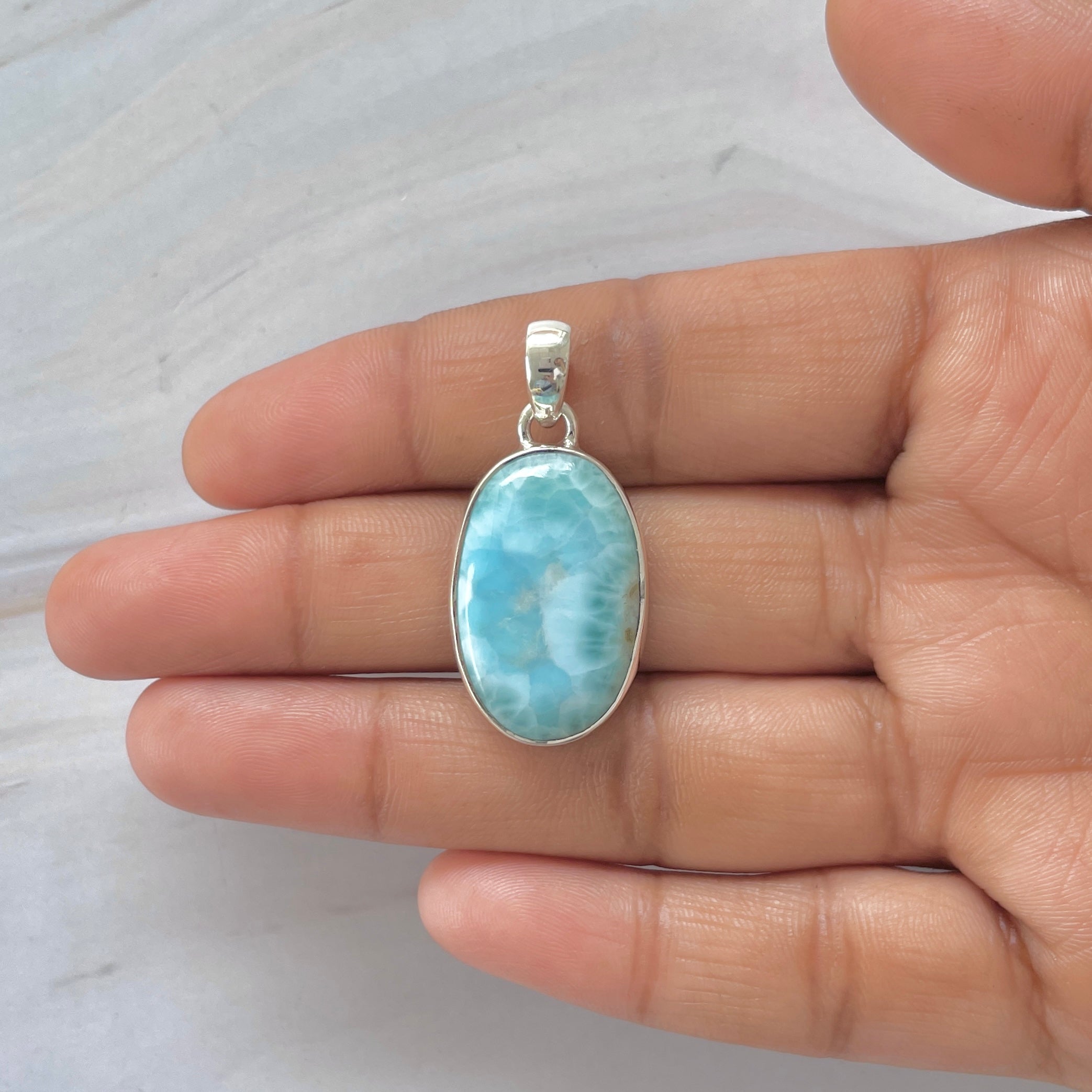 Larimar Pendant-(LAR-1-361)