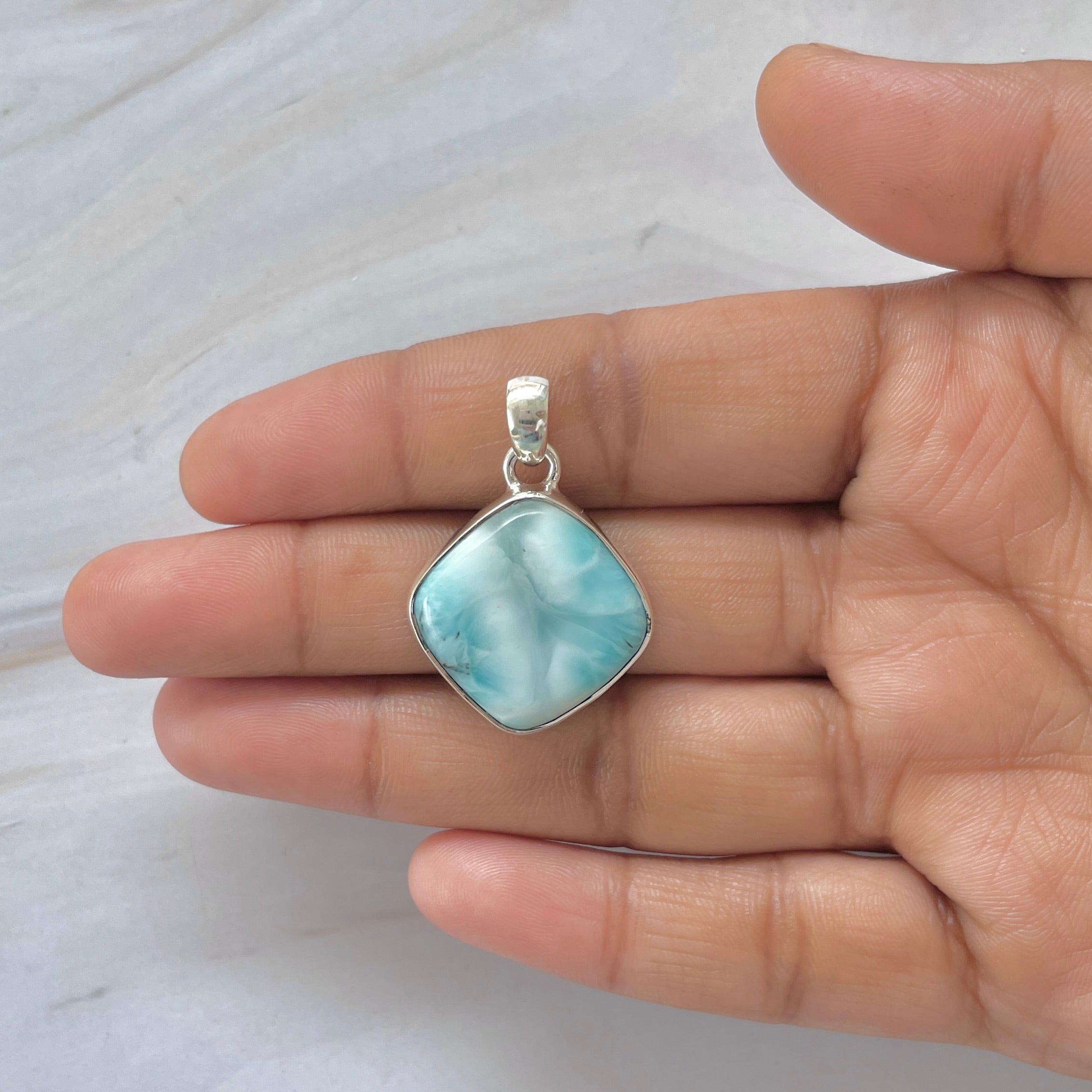 Larimar Pendant-(LAR-1-363)