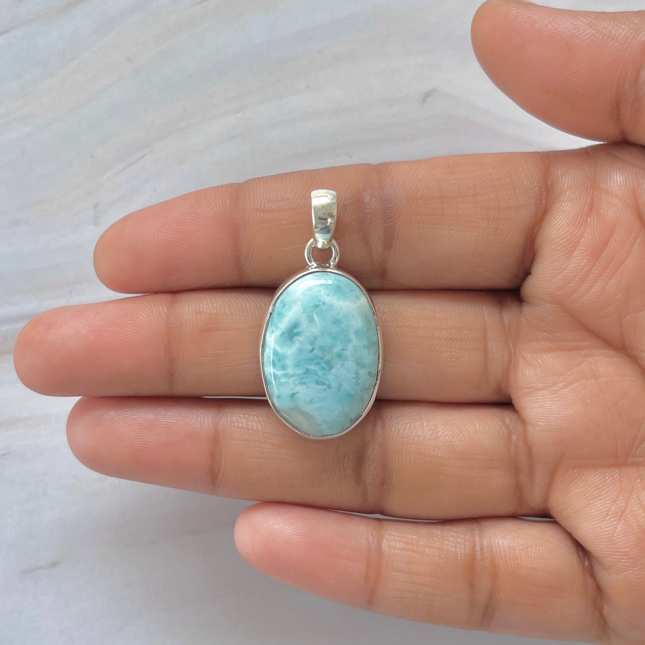 Larimar Pendant-(LAR-1-367)