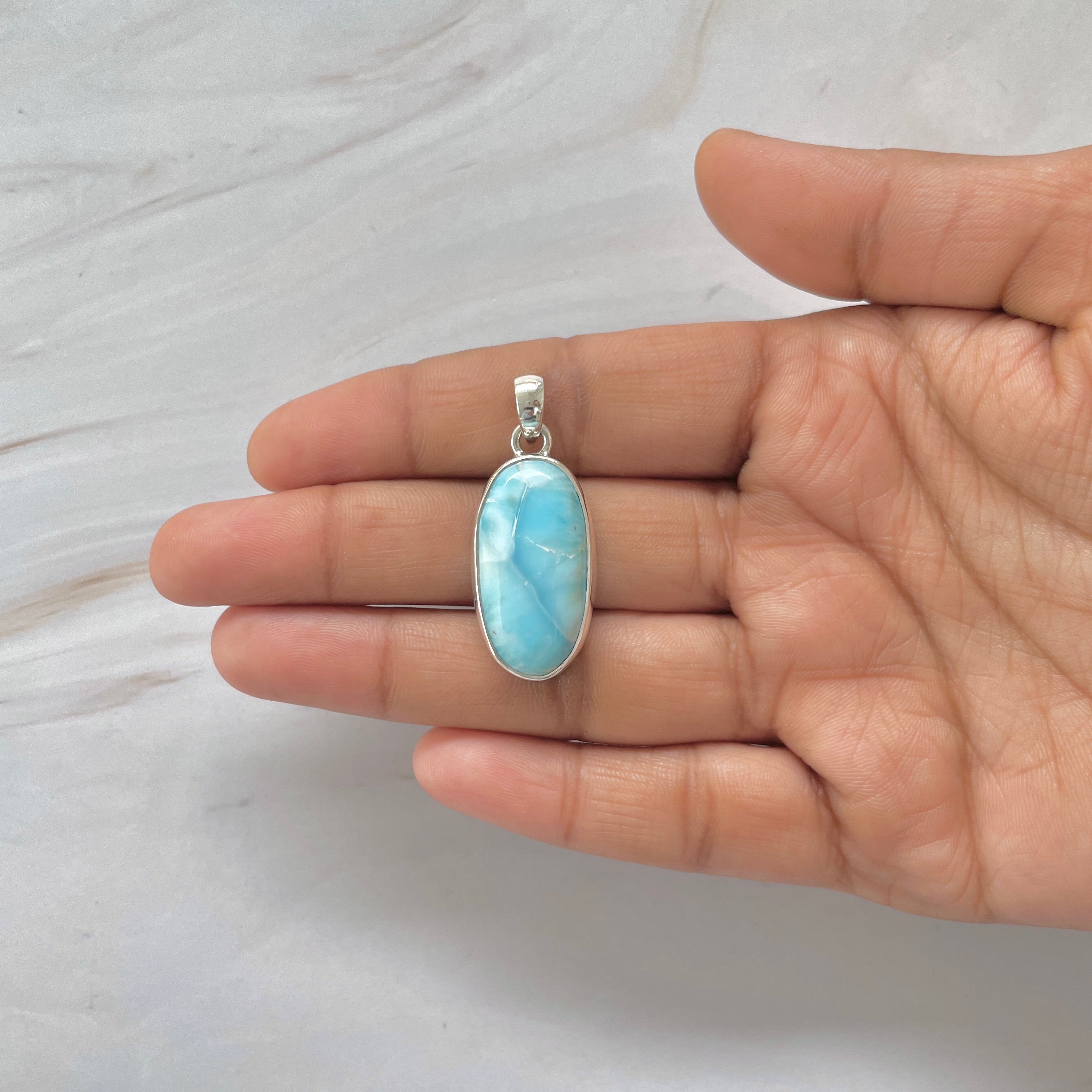 Larimar Pendant-(LAR-1-368)