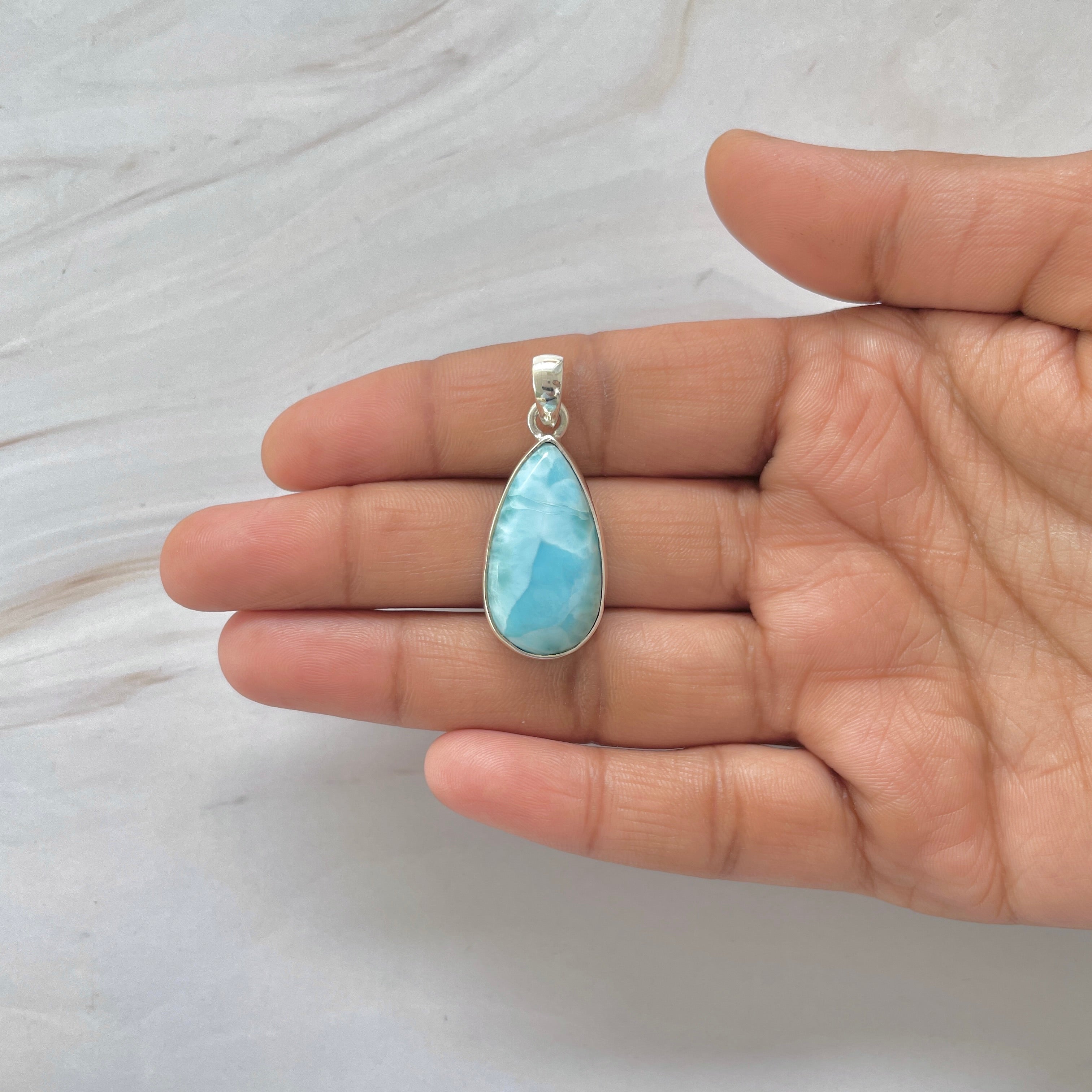 Larimar Pendant-(LAR-1-370)