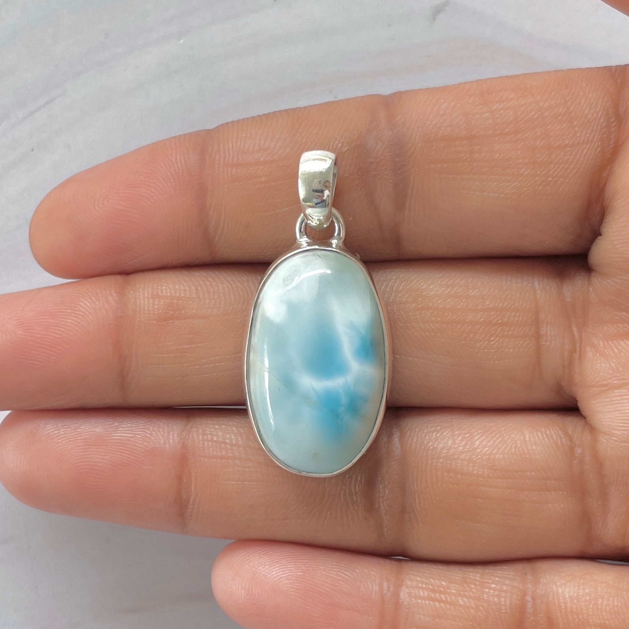 Larimar Pendant-(LAR-1-372)