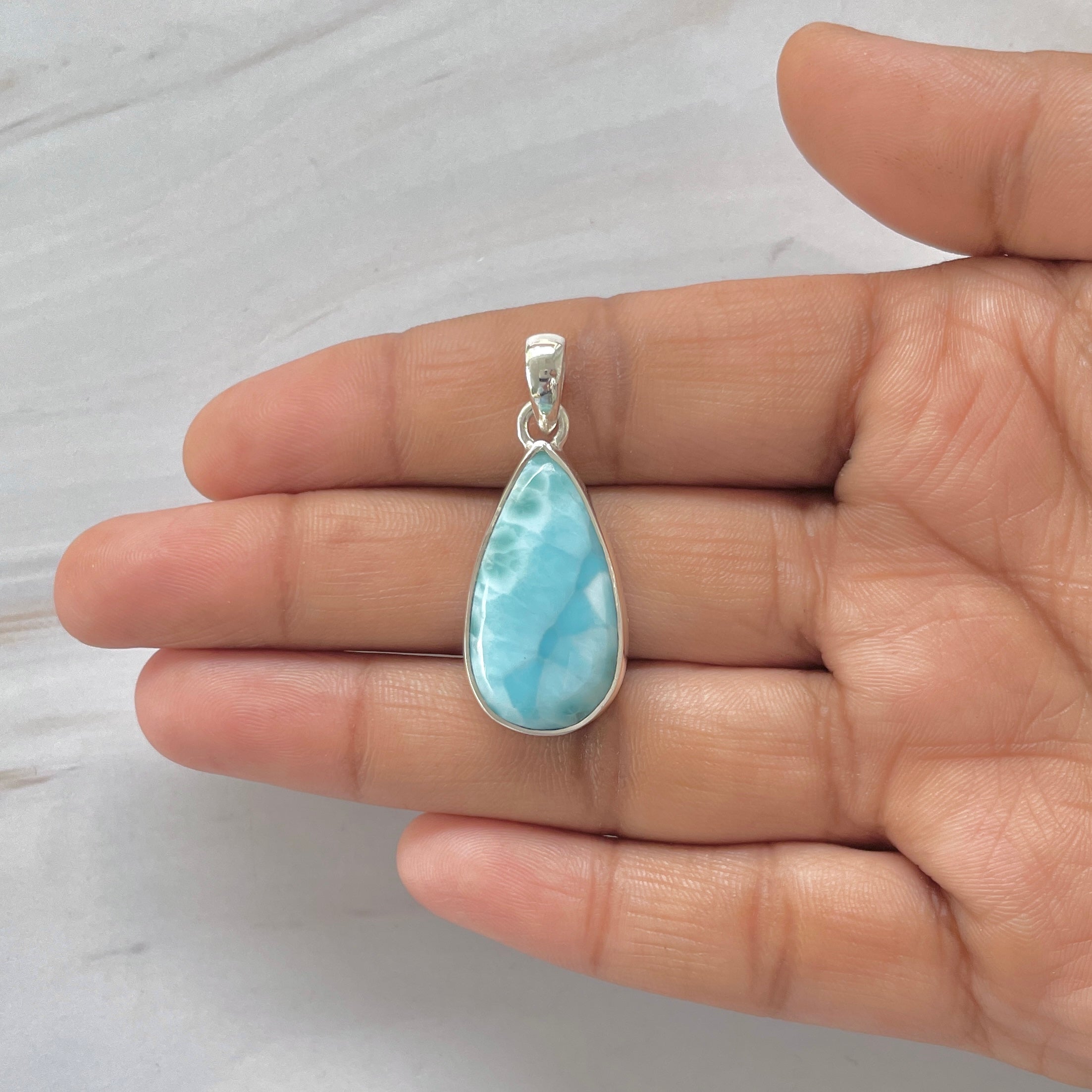 Larimar Pendant-(LAR-1-376)