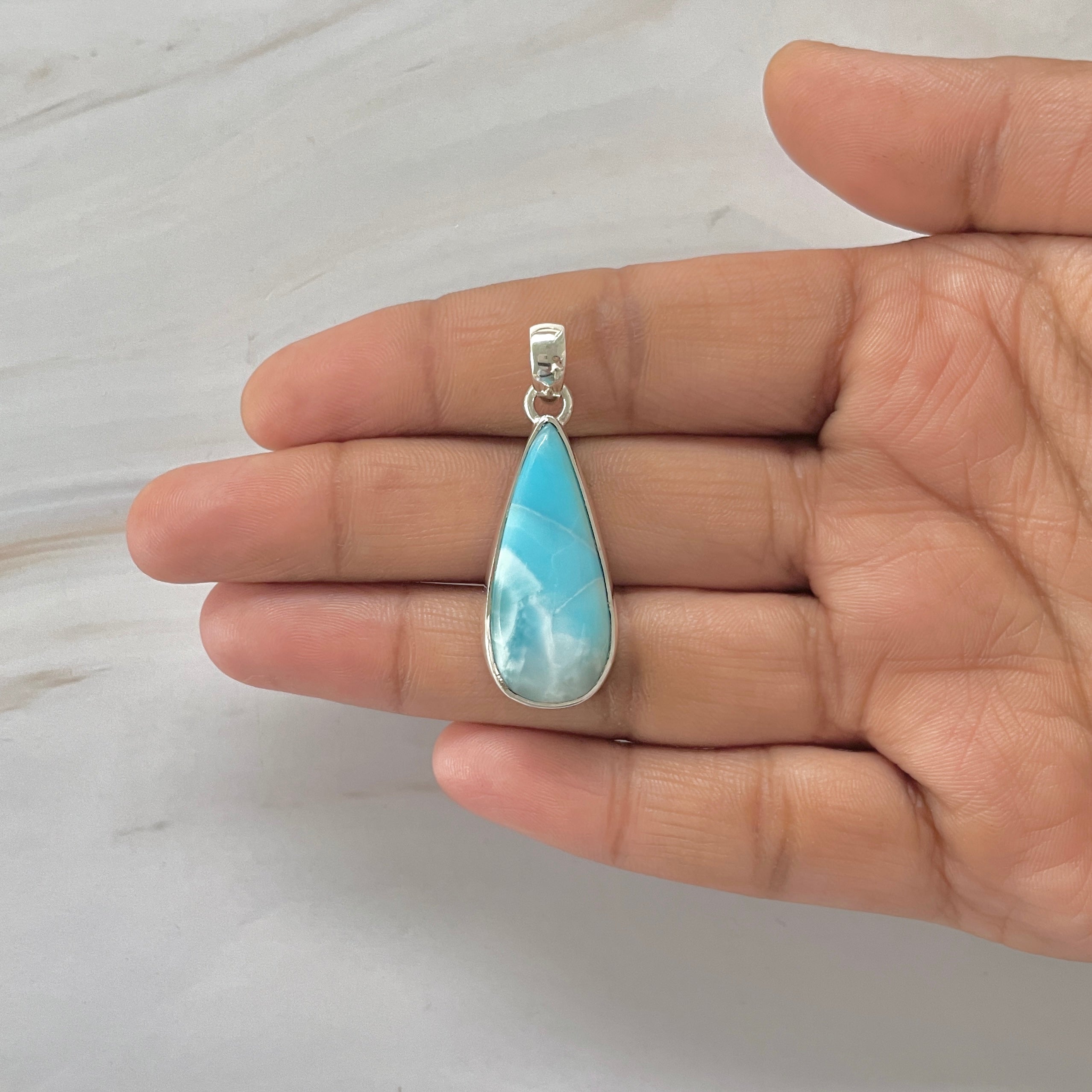 Larimar Pendant-(LAR-1-379)