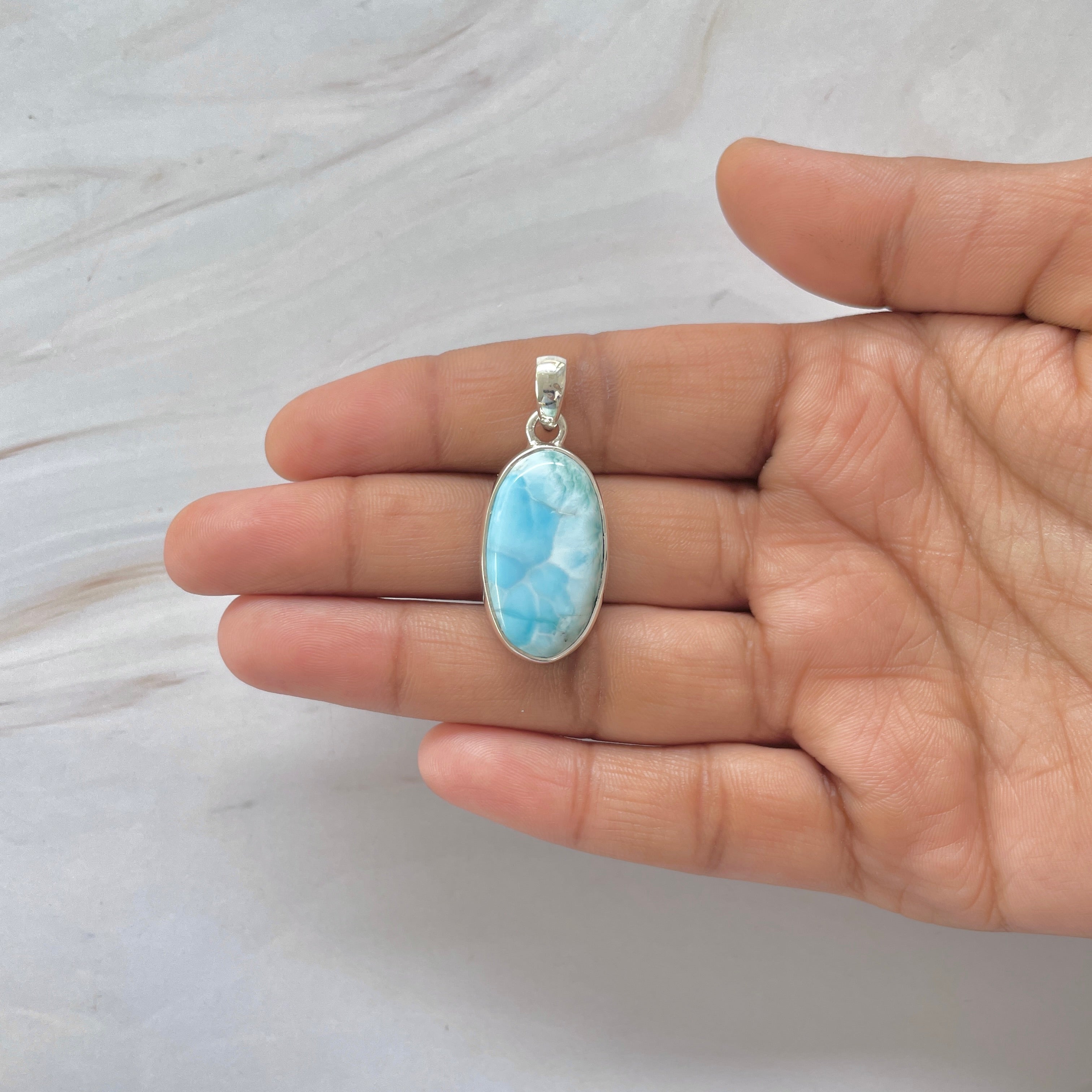 Larimar Pendant-(LAR-1-381)