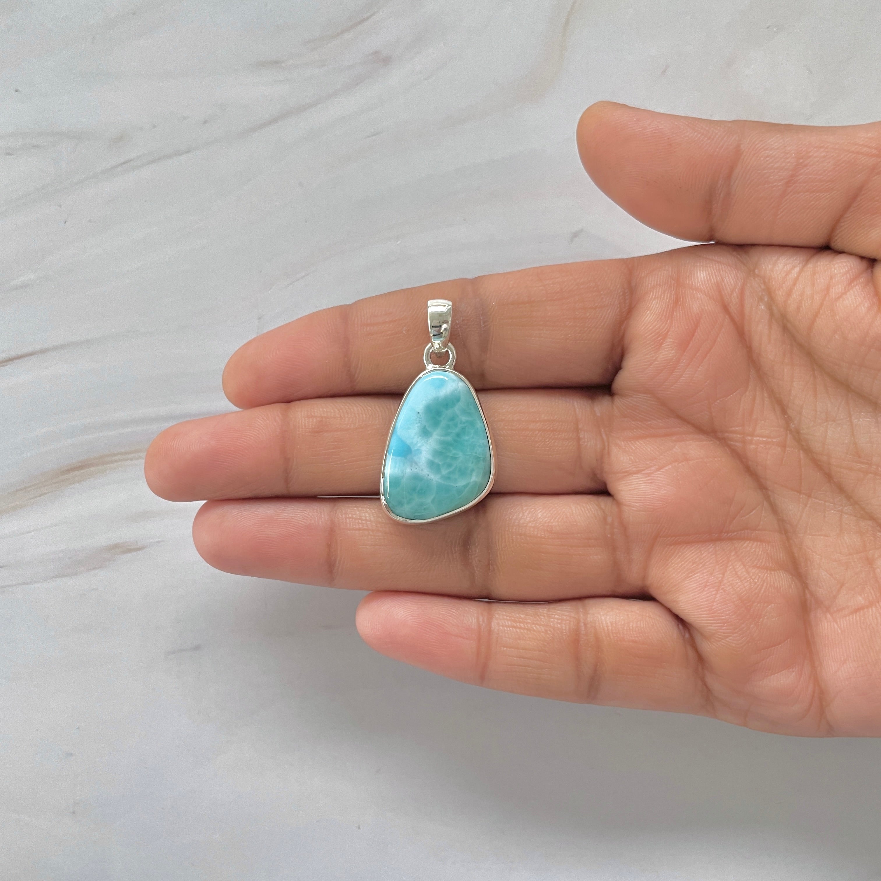 Larimar Pendant-(LAR-1-382)