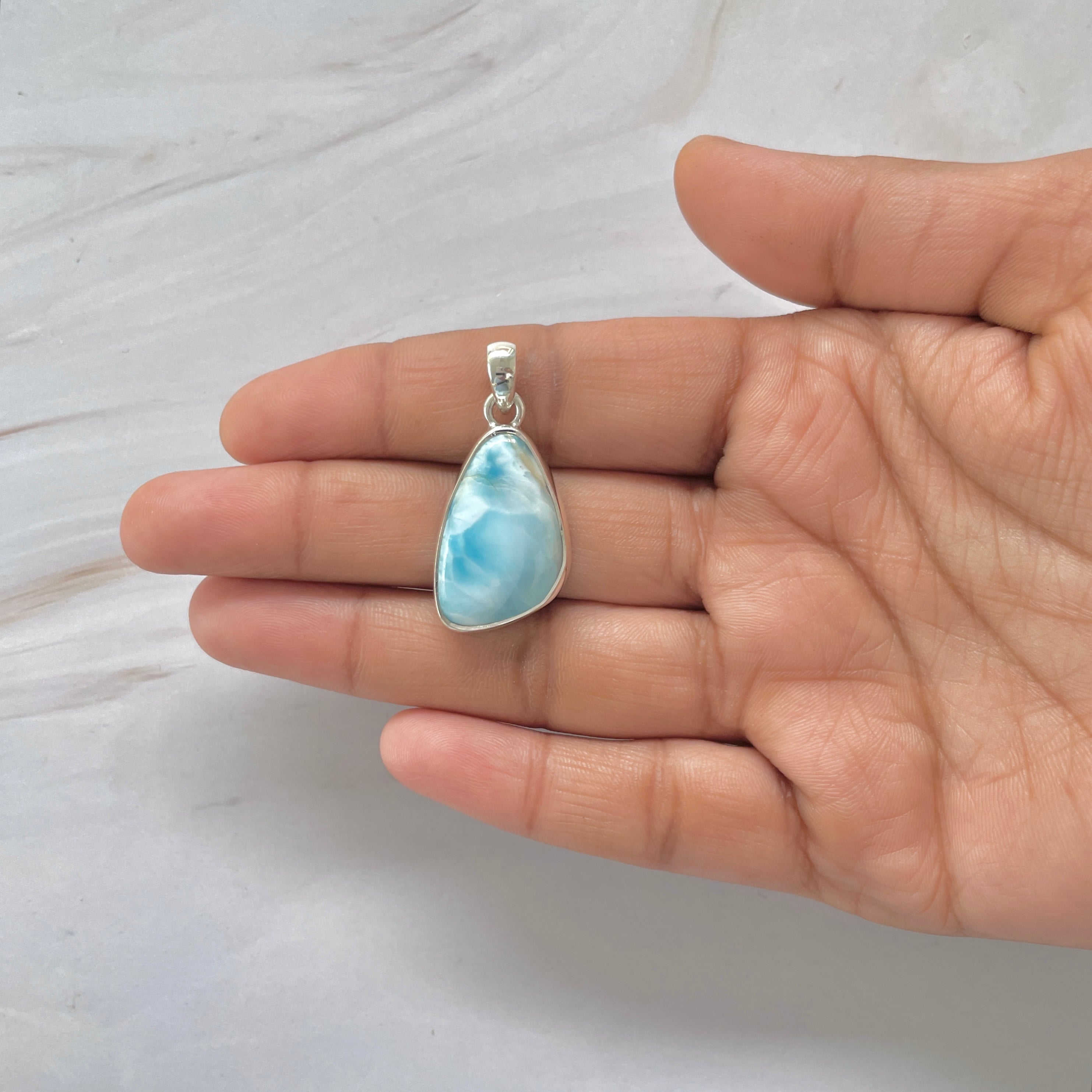 Larimar Pendant-(LAR-1-383)