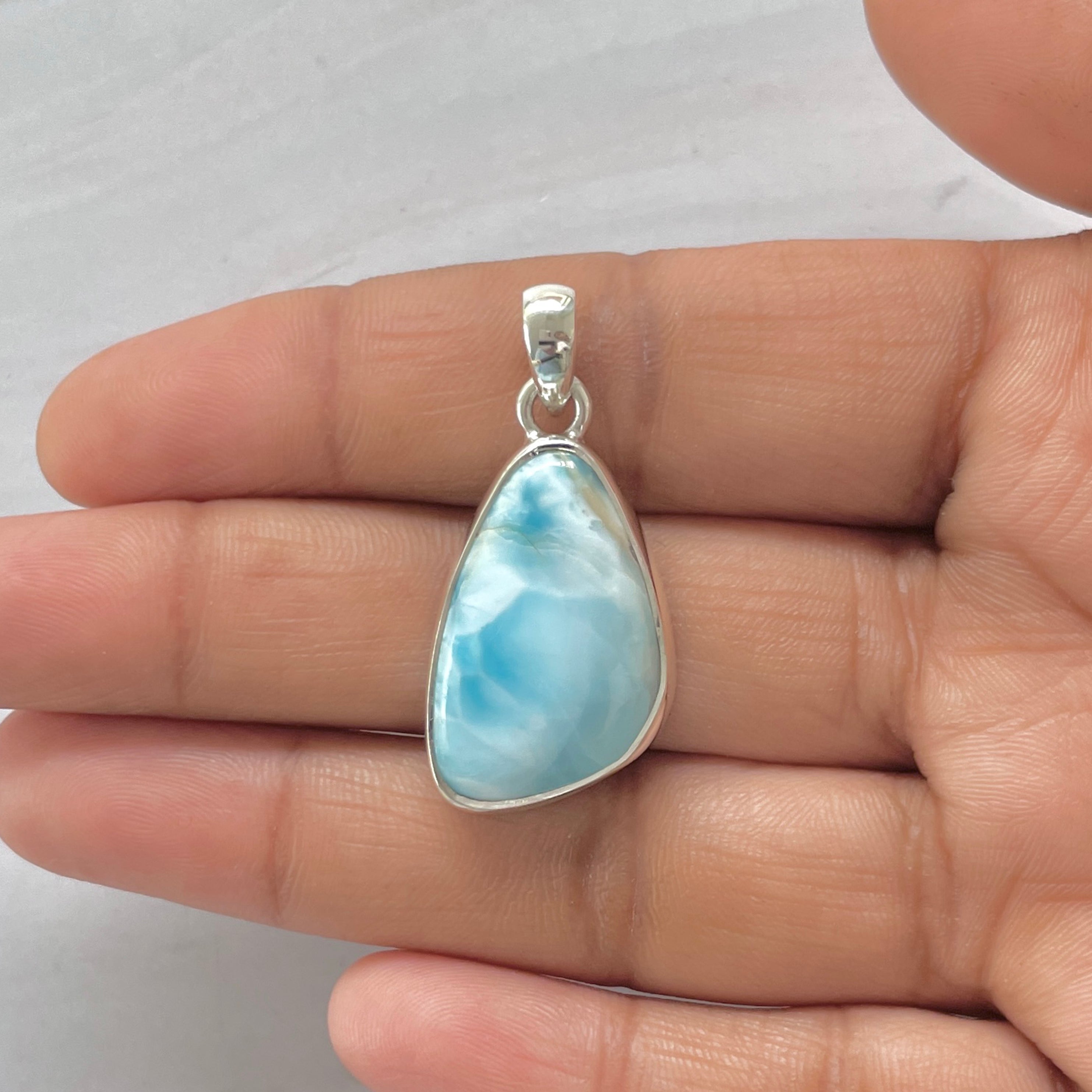 Larimar Pendant-(LAR-1-383)