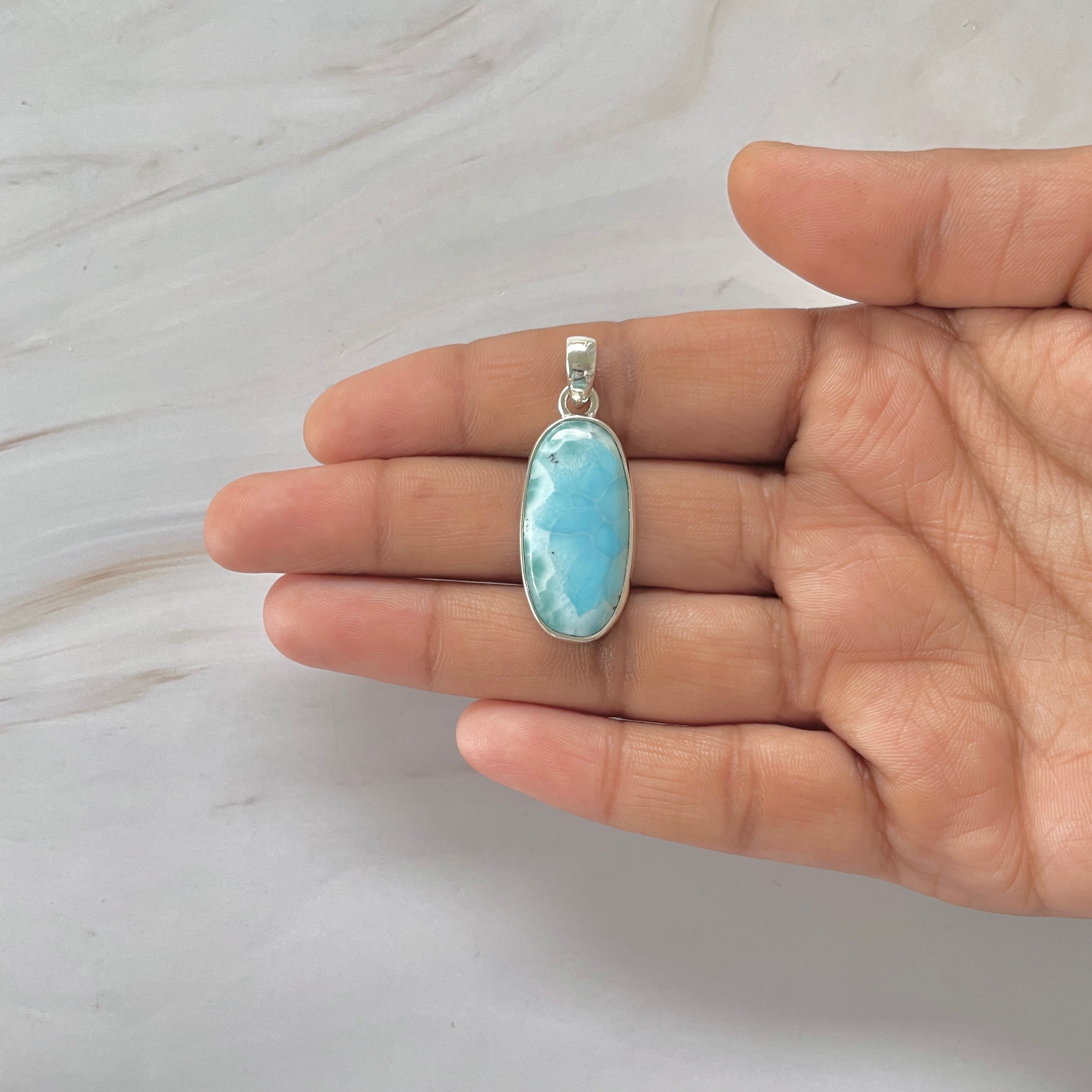 Larimar Pendant-(LAR-1-384)