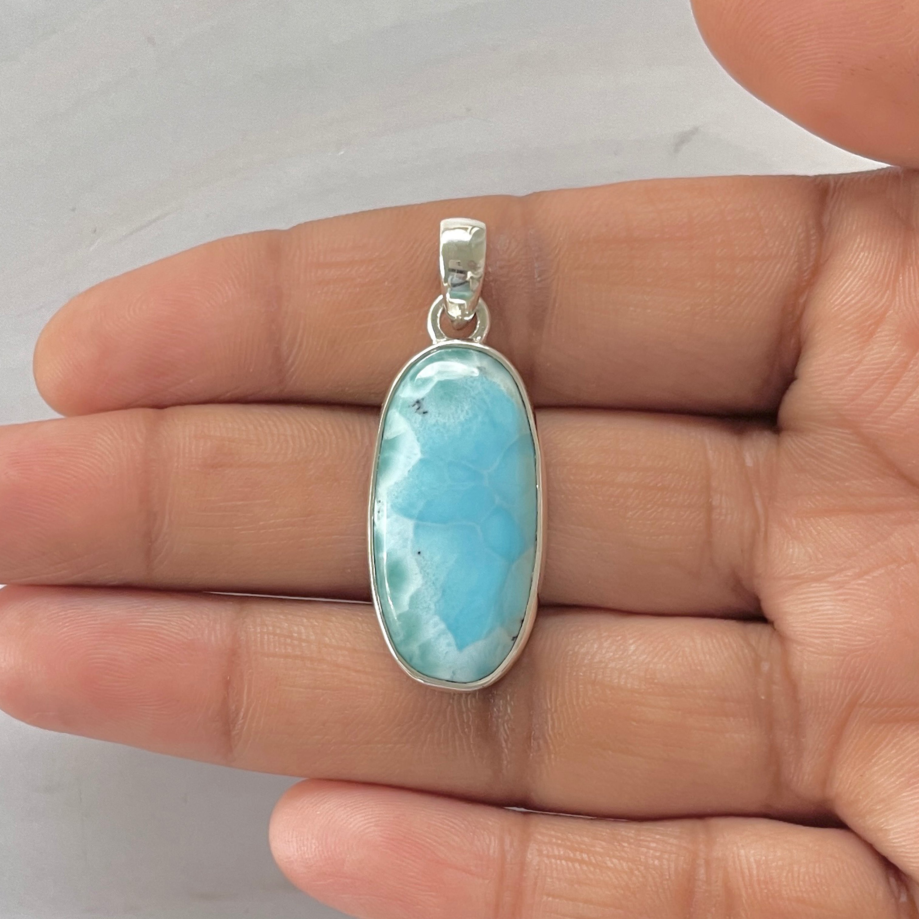 Larimar Pendant-(LAR-1-384)
