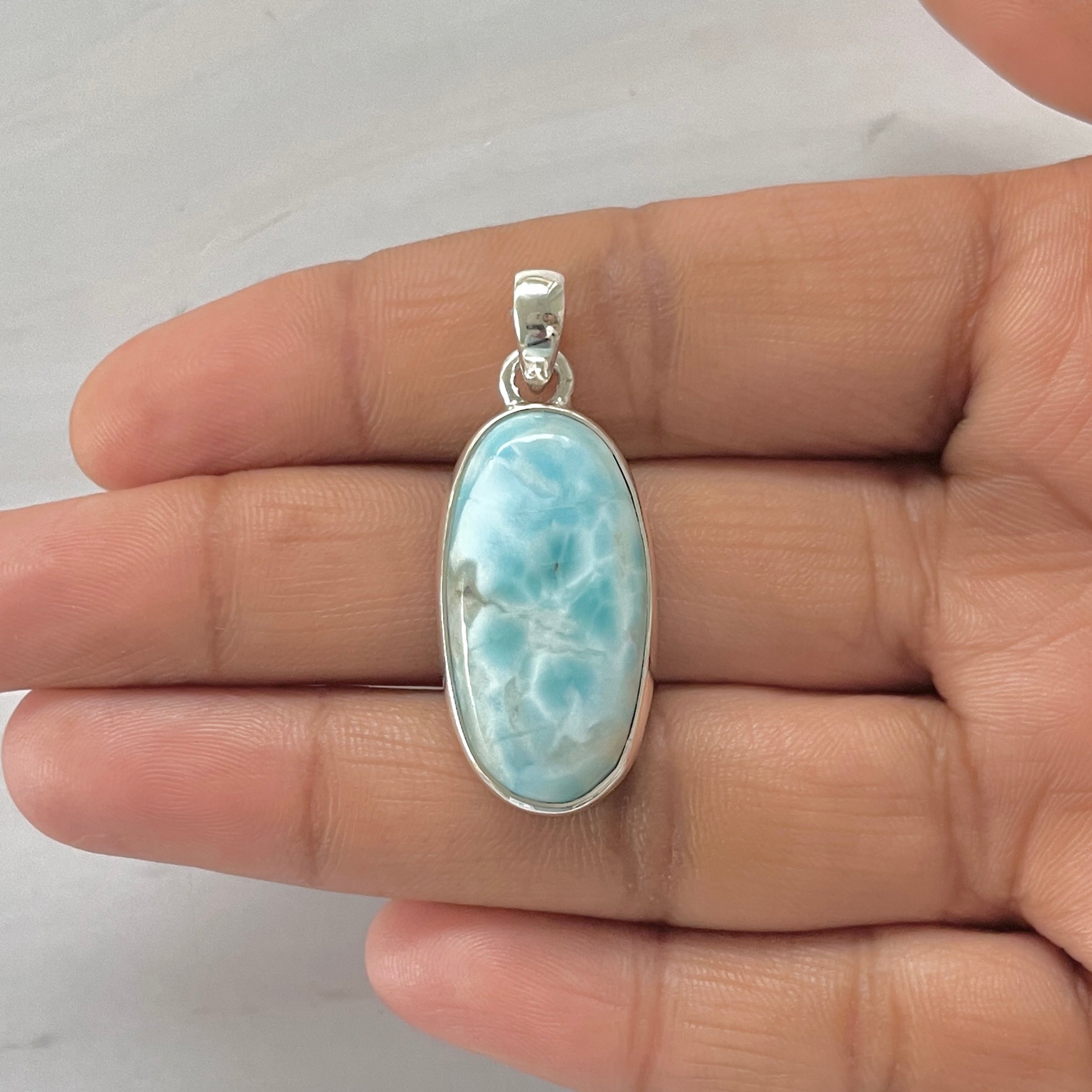 Larimar Pendant-(LAR-1-385)