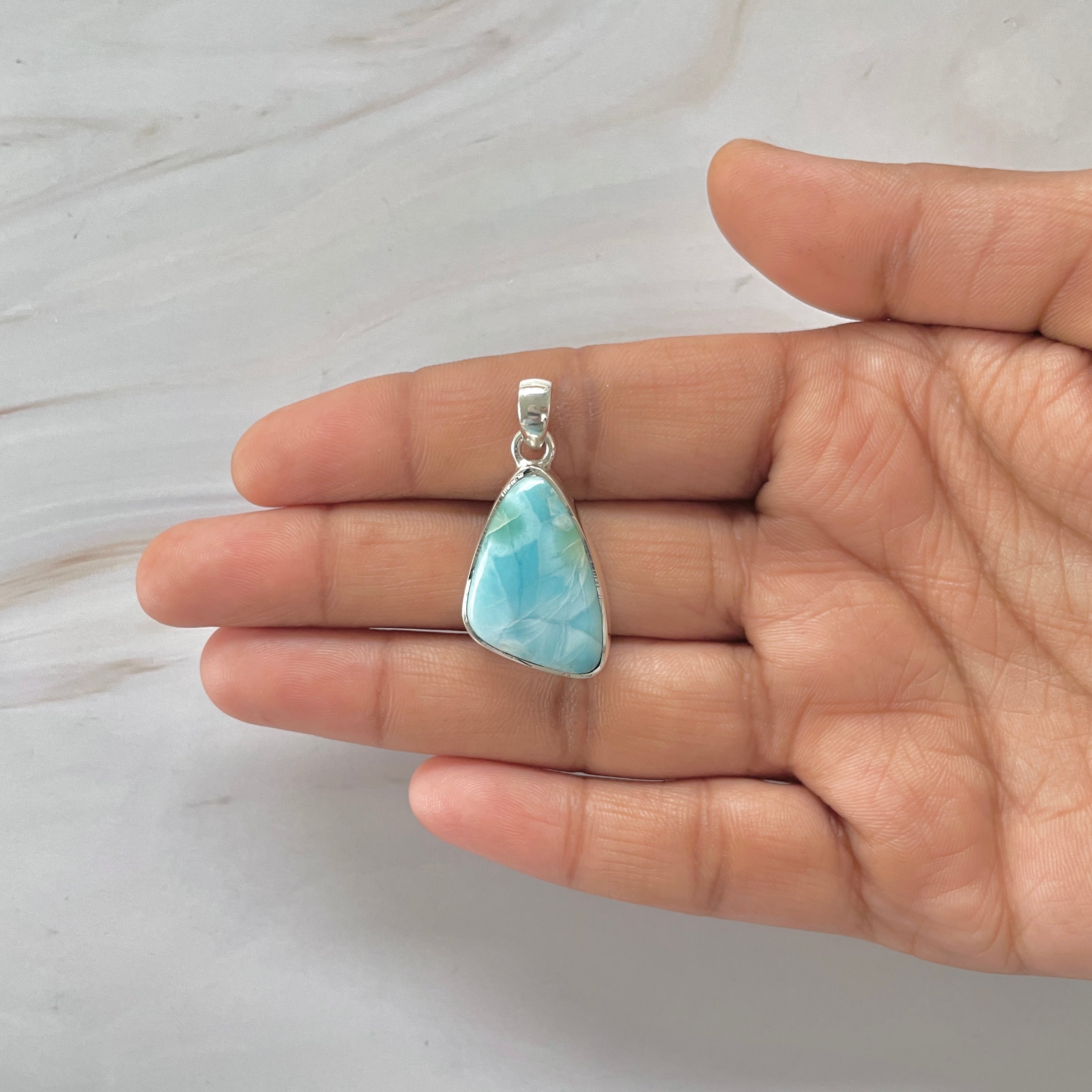 Larimar Pendant-(LAR-1-386)