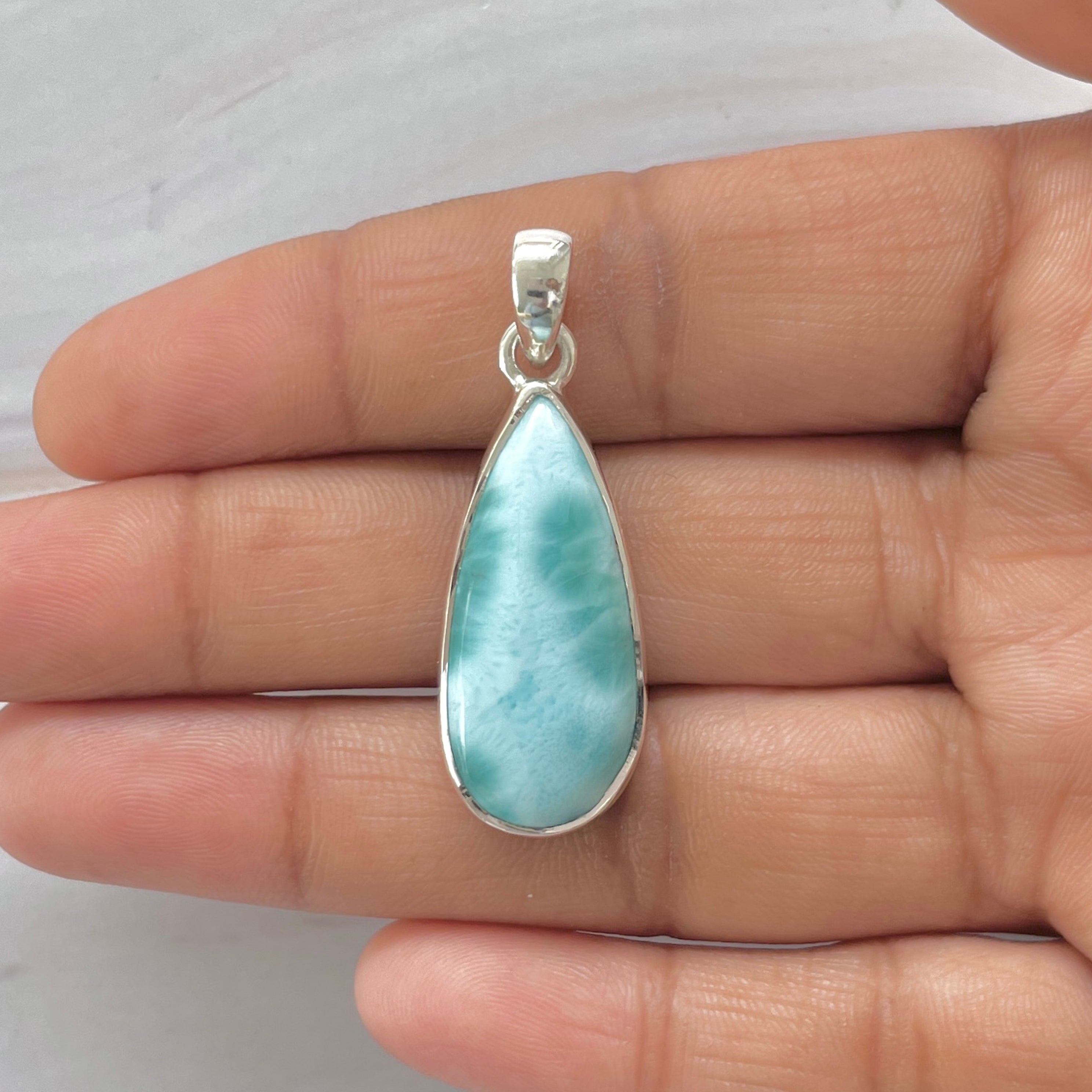 Larimar Pendant-(LAR-1-387)