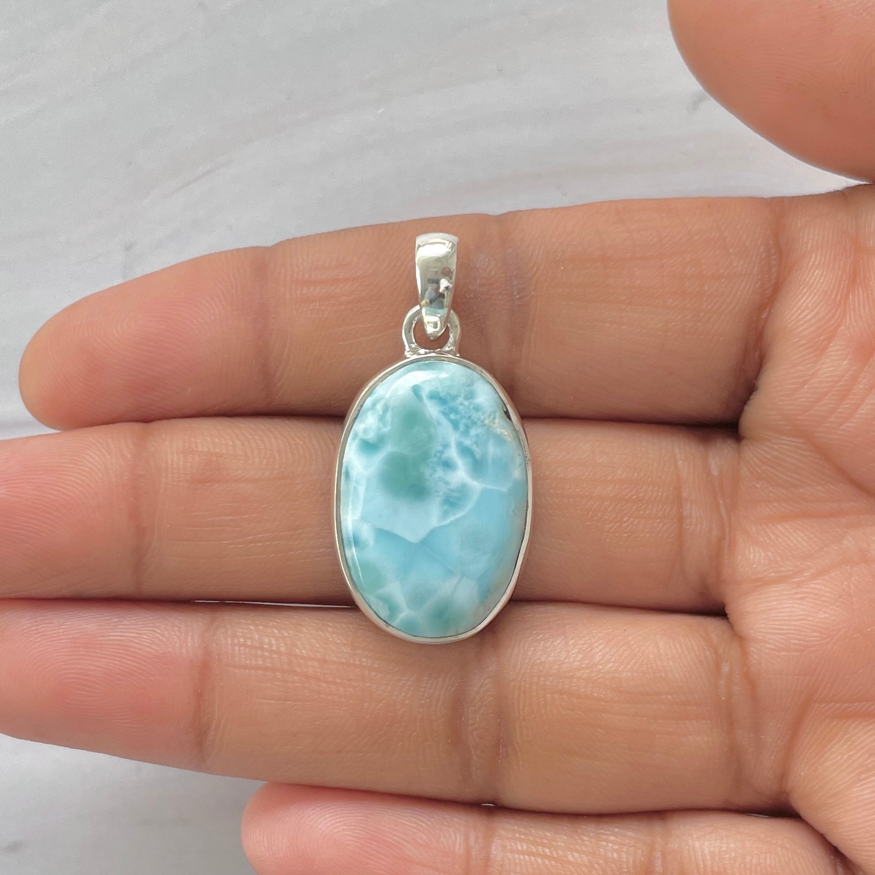 Larimar Pendant-(LAR-1-388)