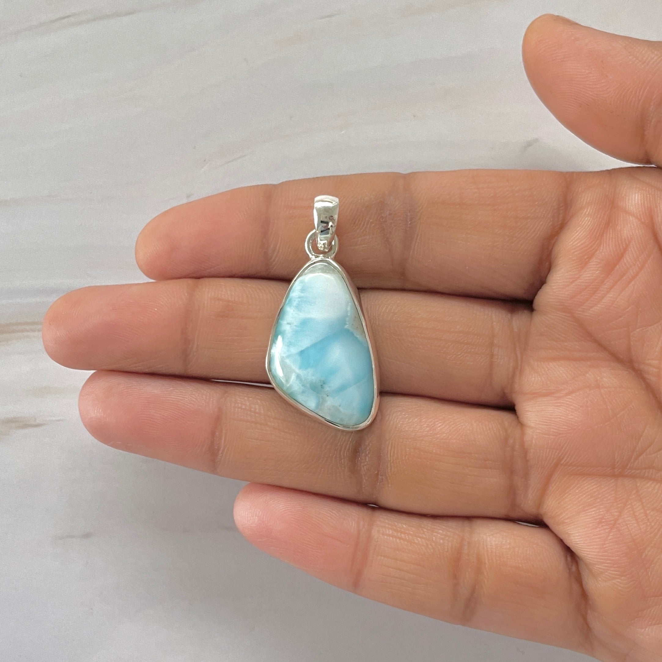 Larimar Pendant-(LAR-1-389)