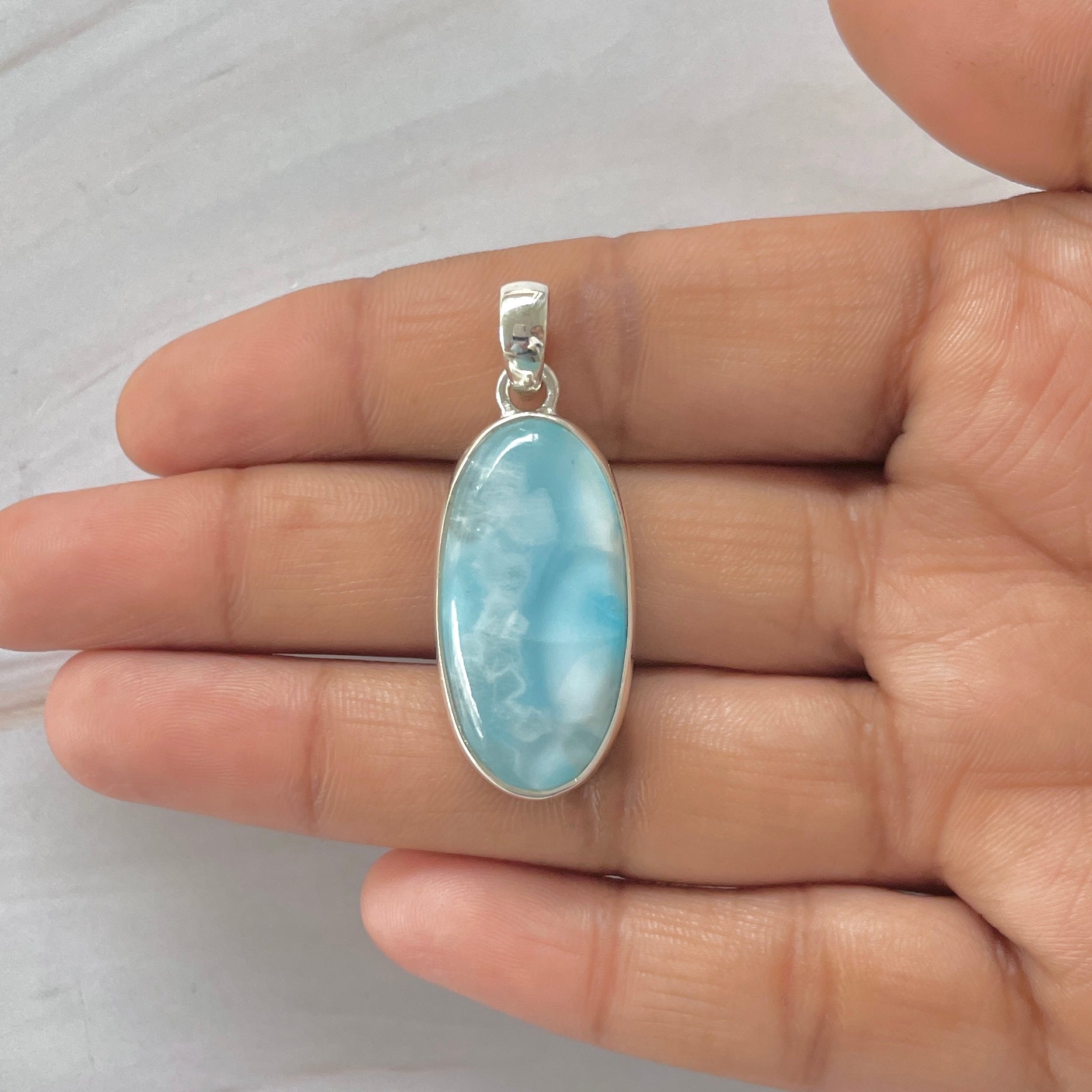 Larimar Pendant-(LAR-1-393)