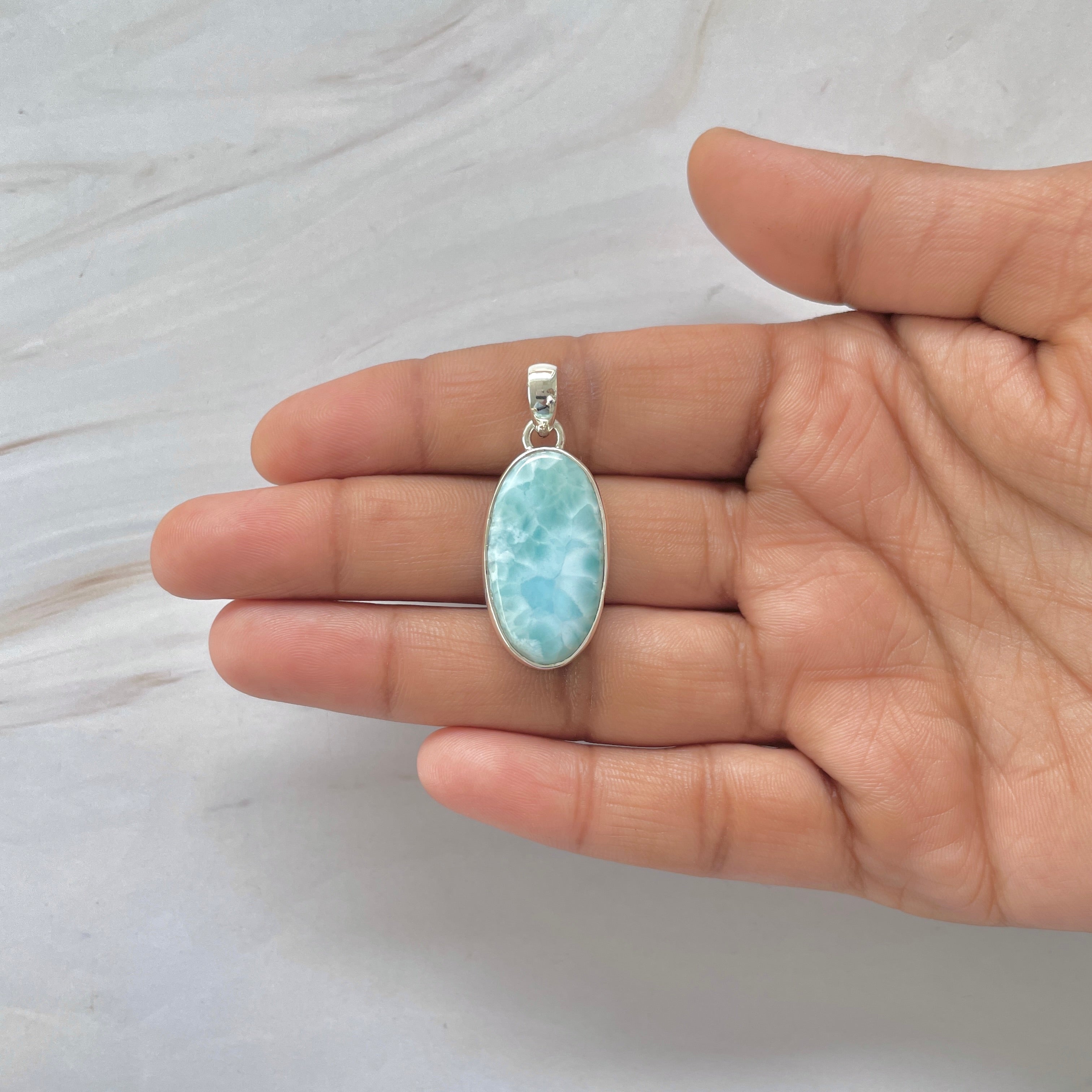 Larimar Pendant-(LAR-1-395)