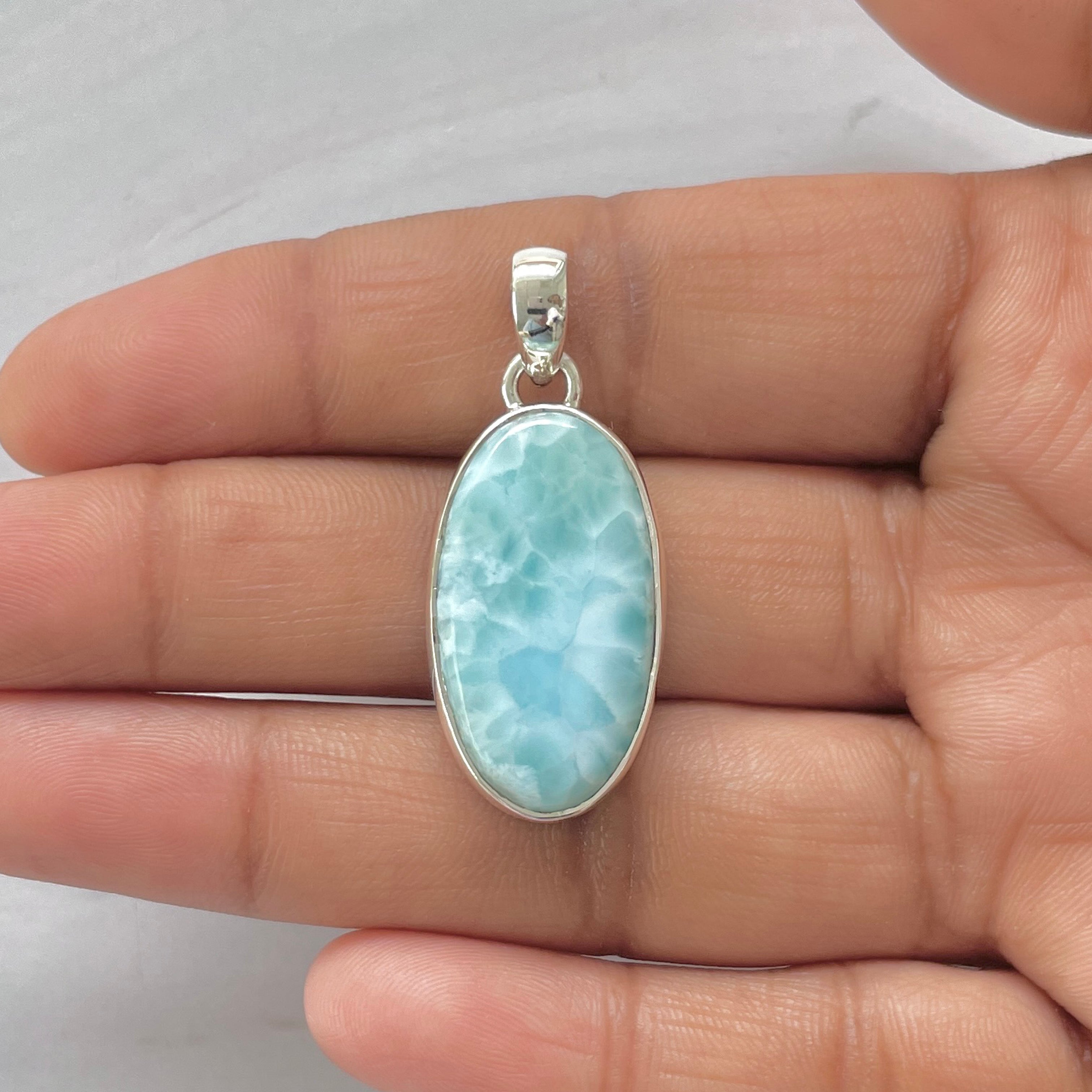Larimar Pendant-(LAR-1-395)