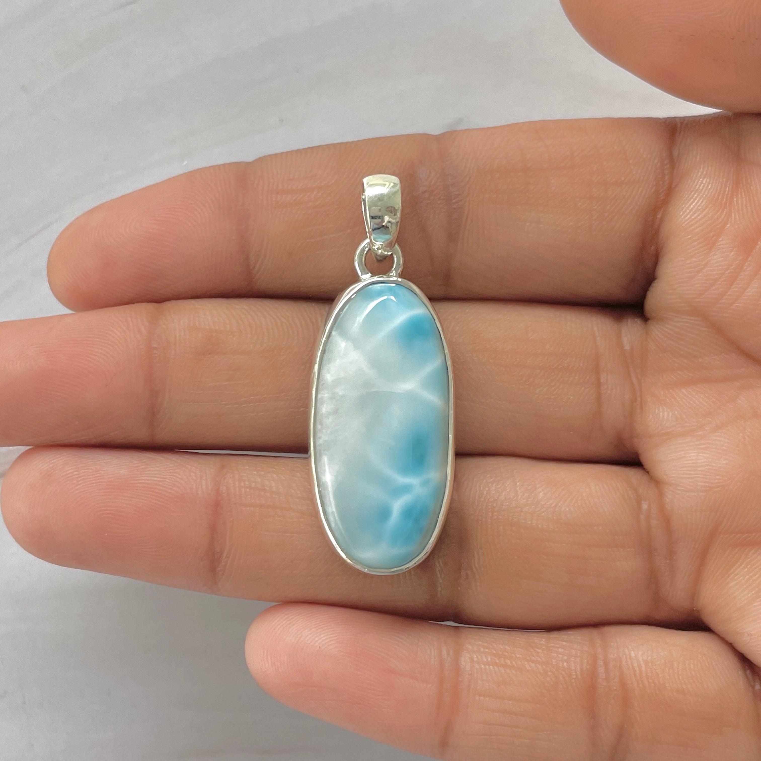 Larimar Pendant-(LAR-1-398)