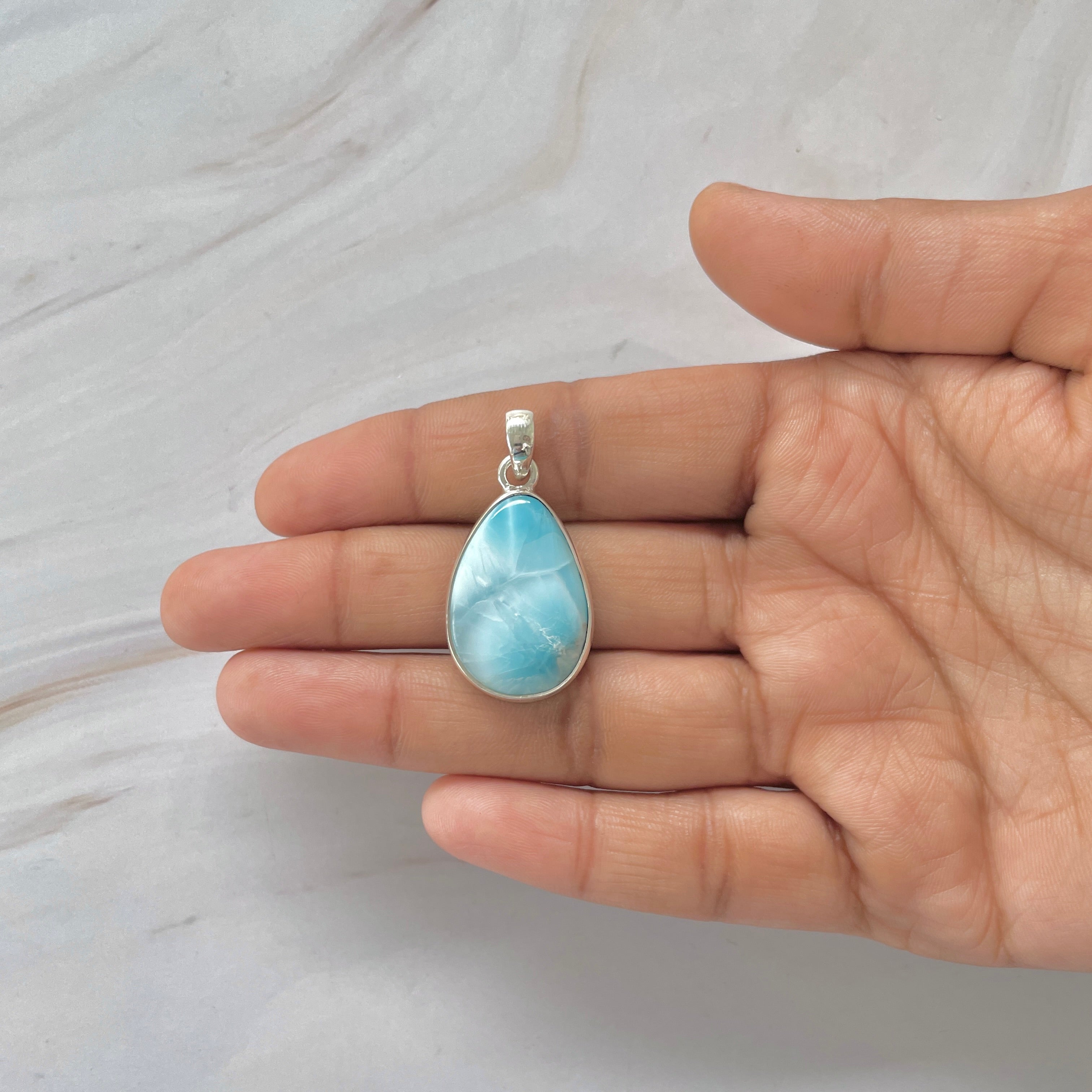 Larimar Pendant-(LAR-1-406)