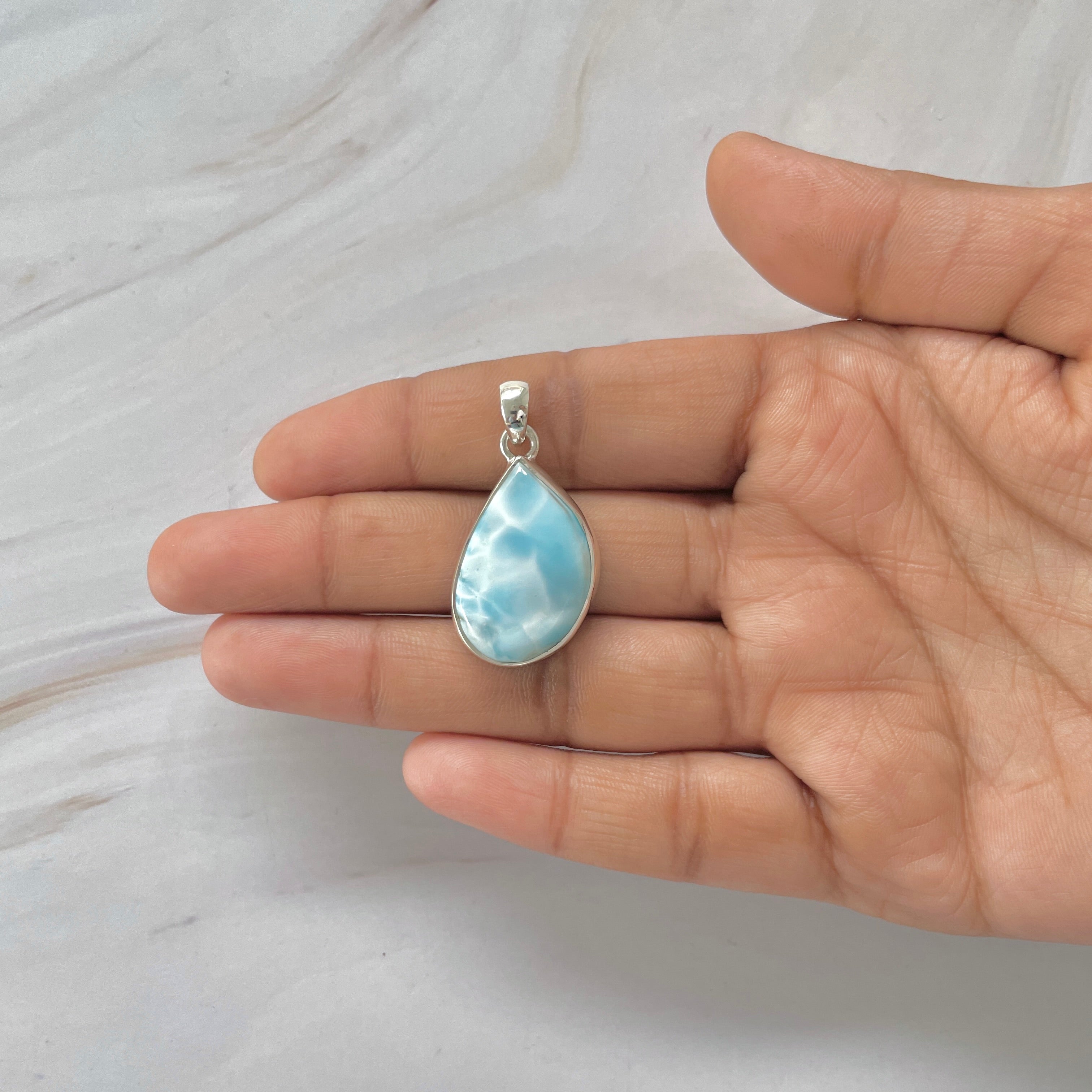Larimar Pendant-(LAR-1-407)