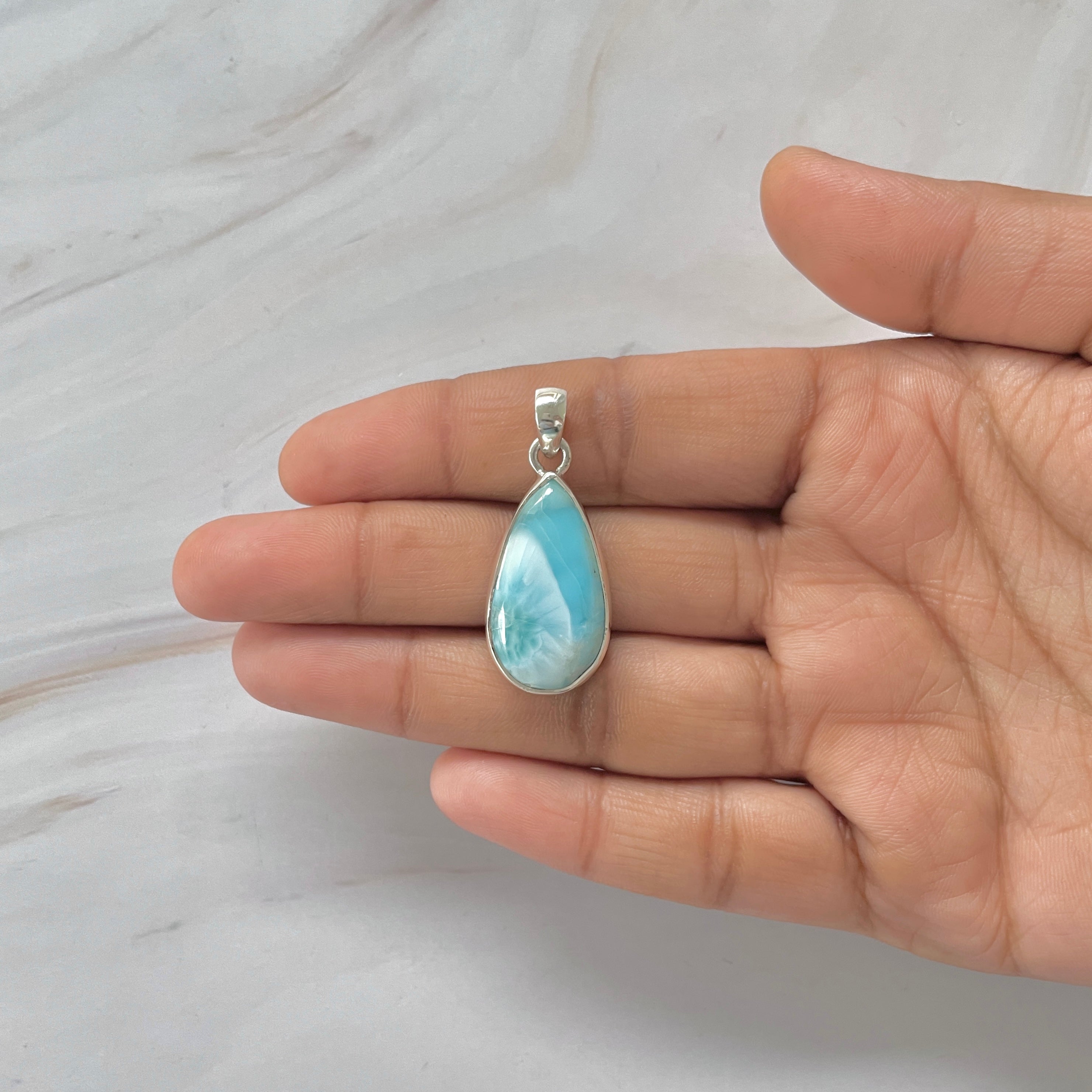 Larimar Pendant-(LAR-1-411)