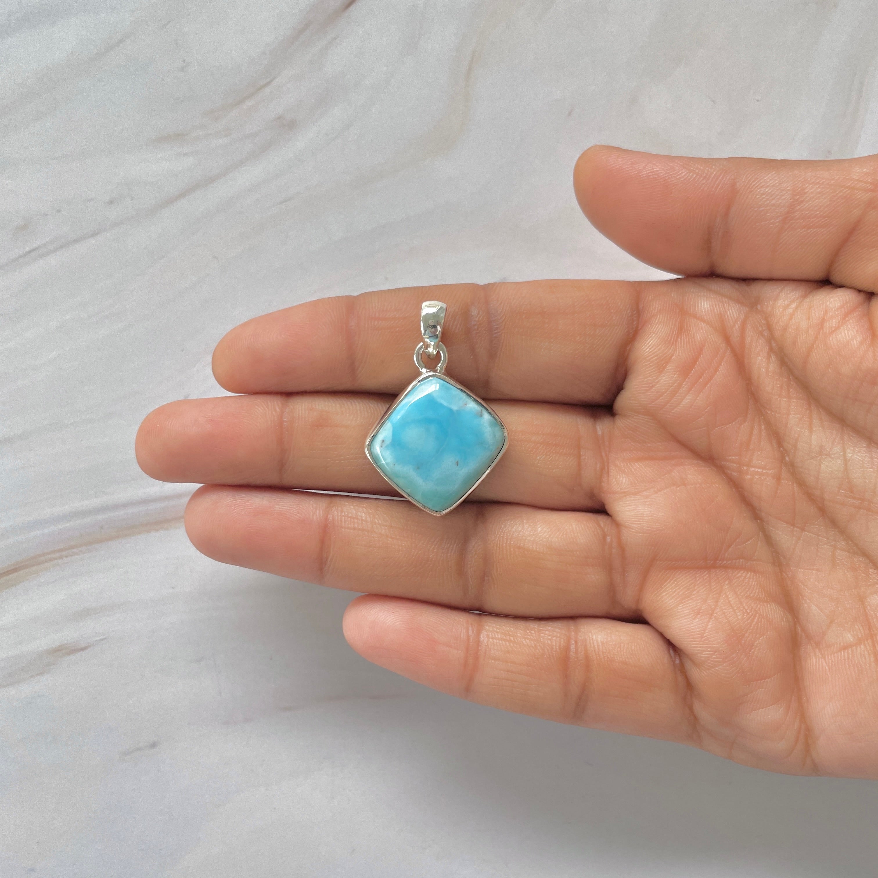 Larimar Pendant-(LAR-1-417)