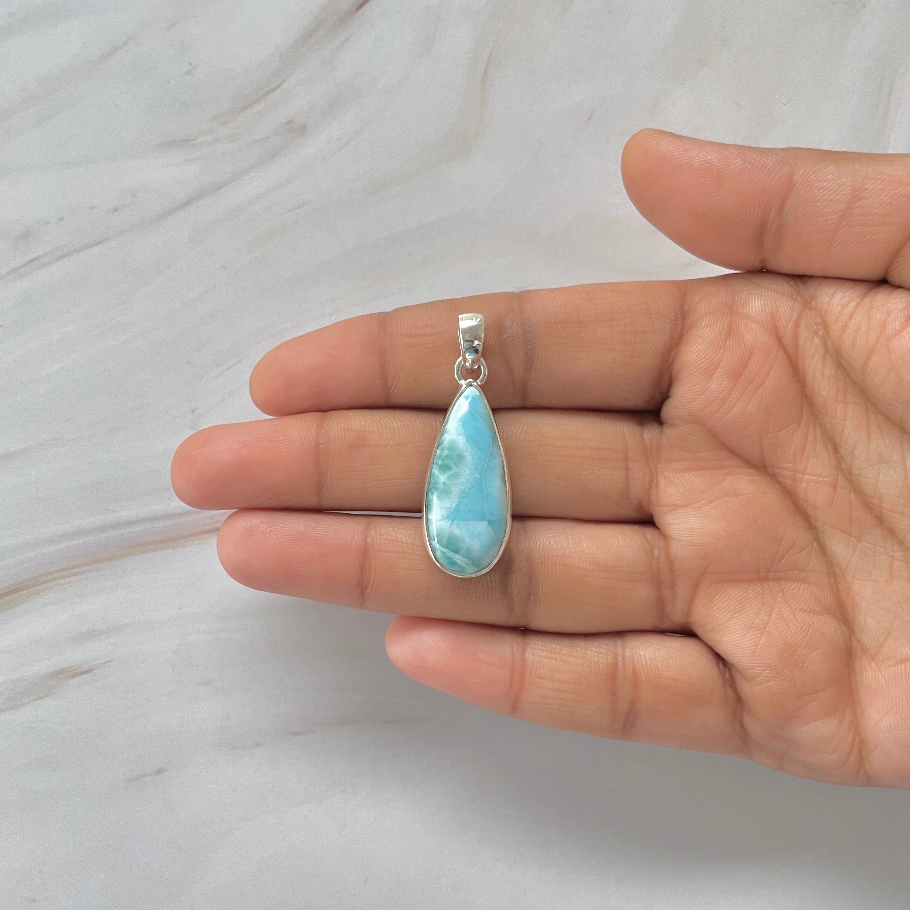 Larimar Pendant-(LAR-1-418)