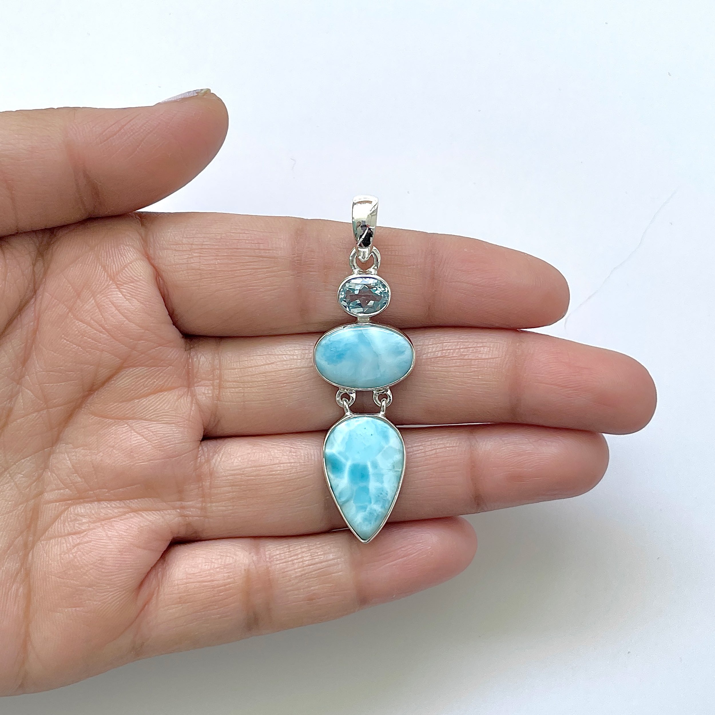 Larimar Pendant-(LAR-1-42)
