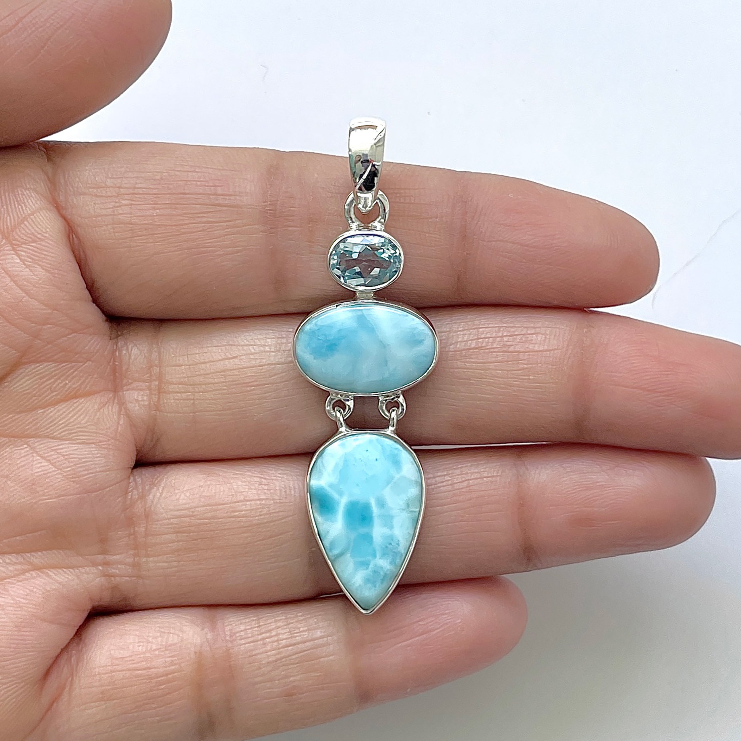 Larimar Pendant-(LAR-1-42)