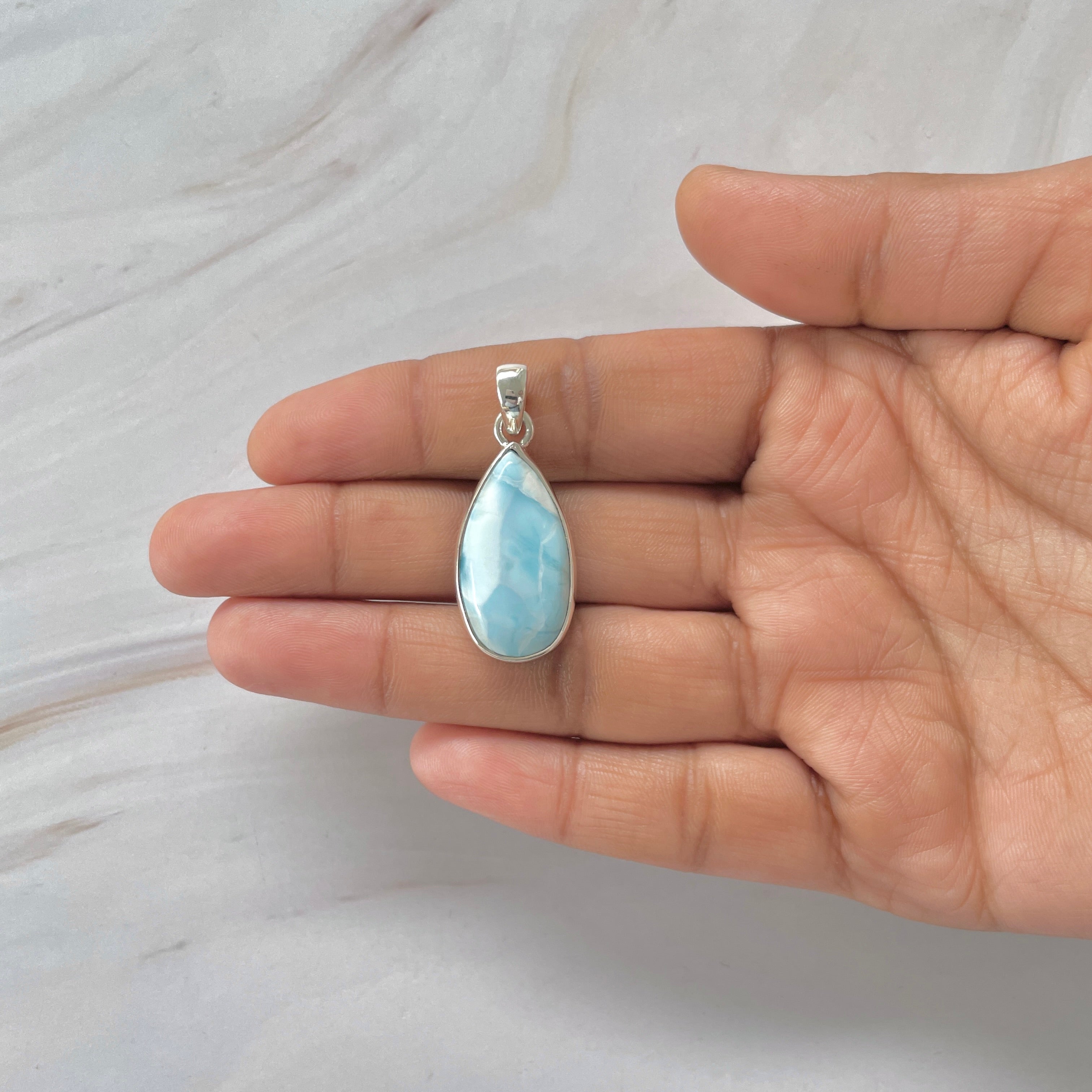 Larimar Pendant-(LAR-1-420)