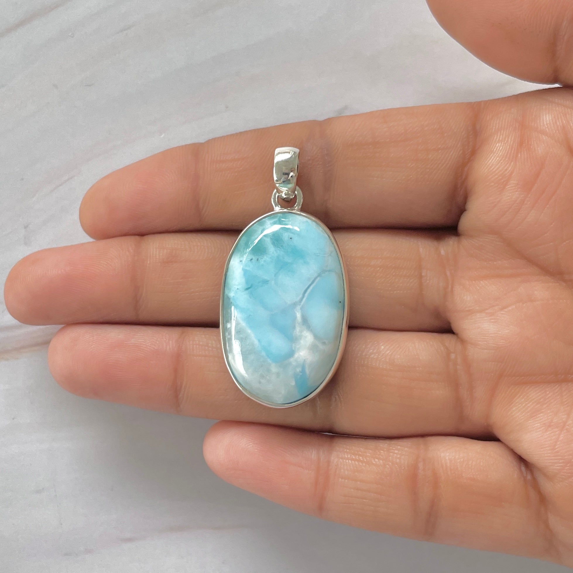 Larimar Pendant-(LAR-1-432)