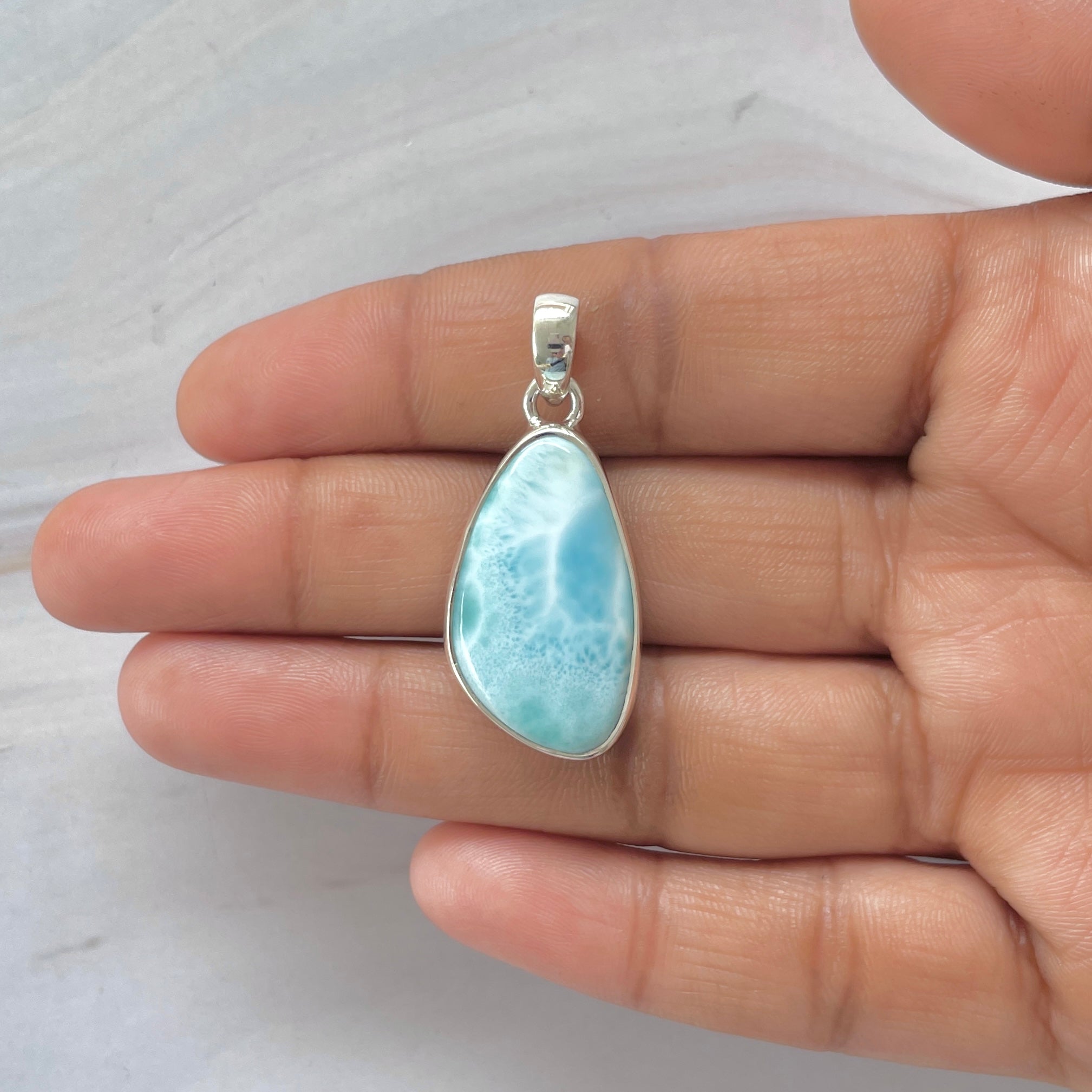 Larimar Pendant-(LAR-1-434)
