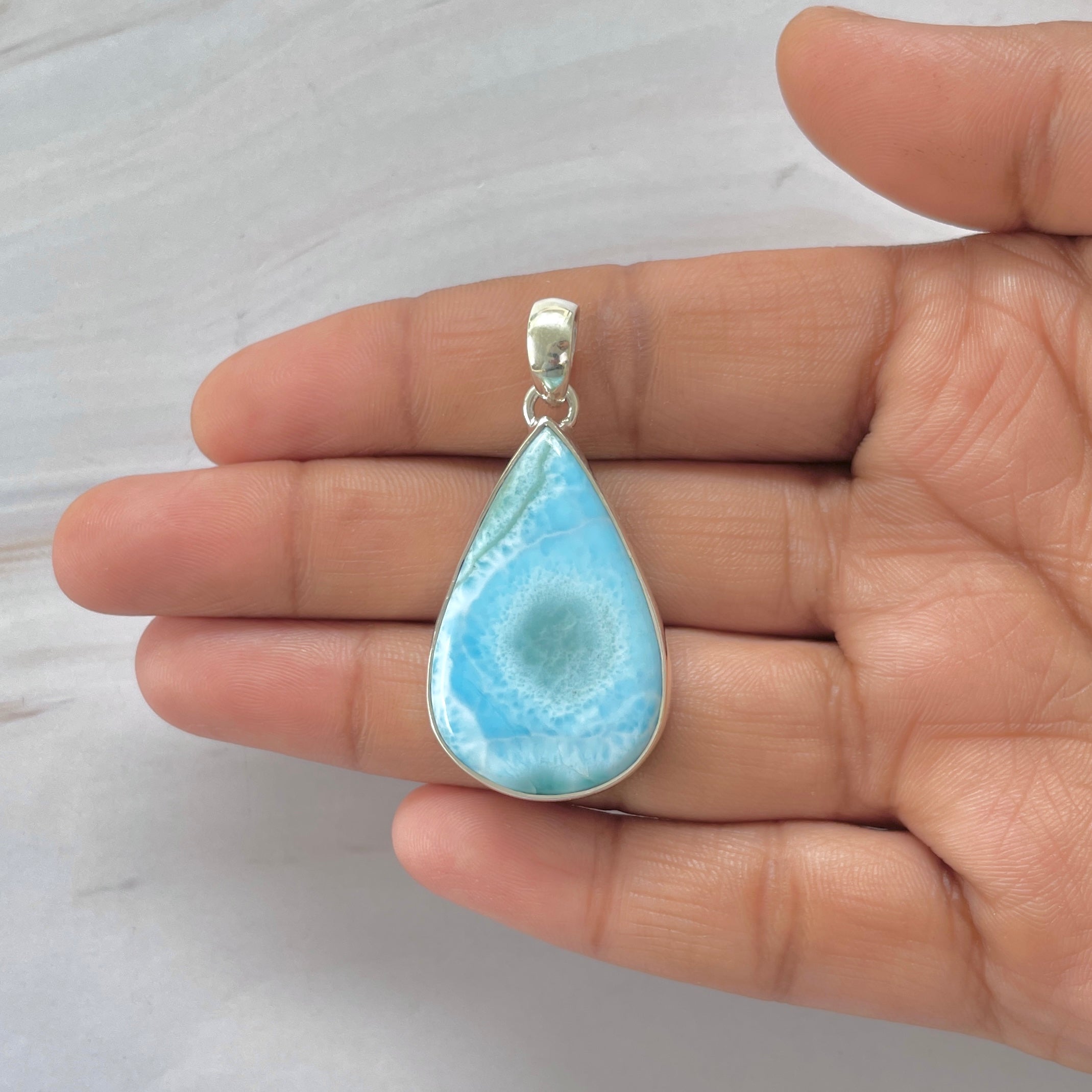 Larimar Pendant-(LAR-1-440)