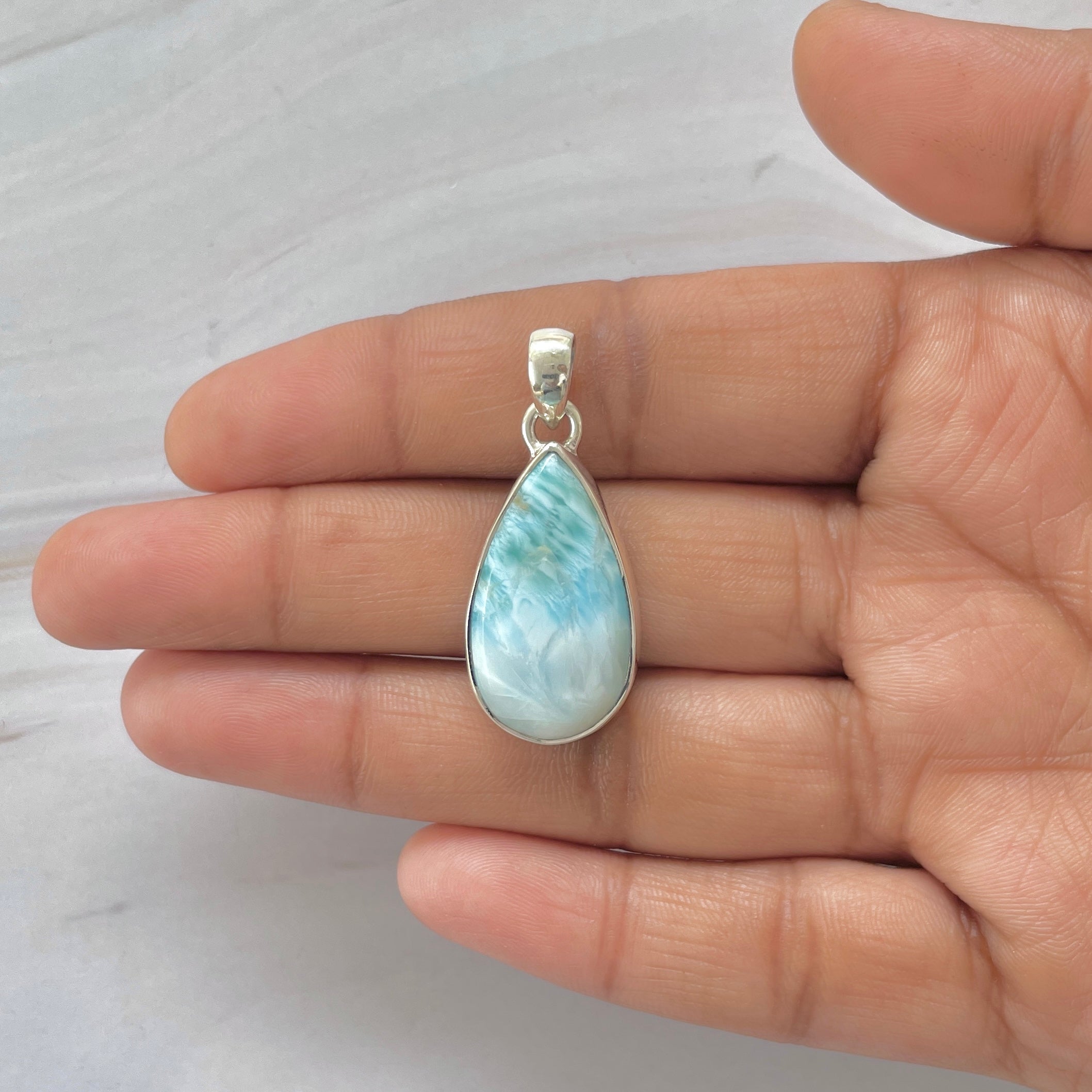 Larimar Pendant-(LAR-1-443)