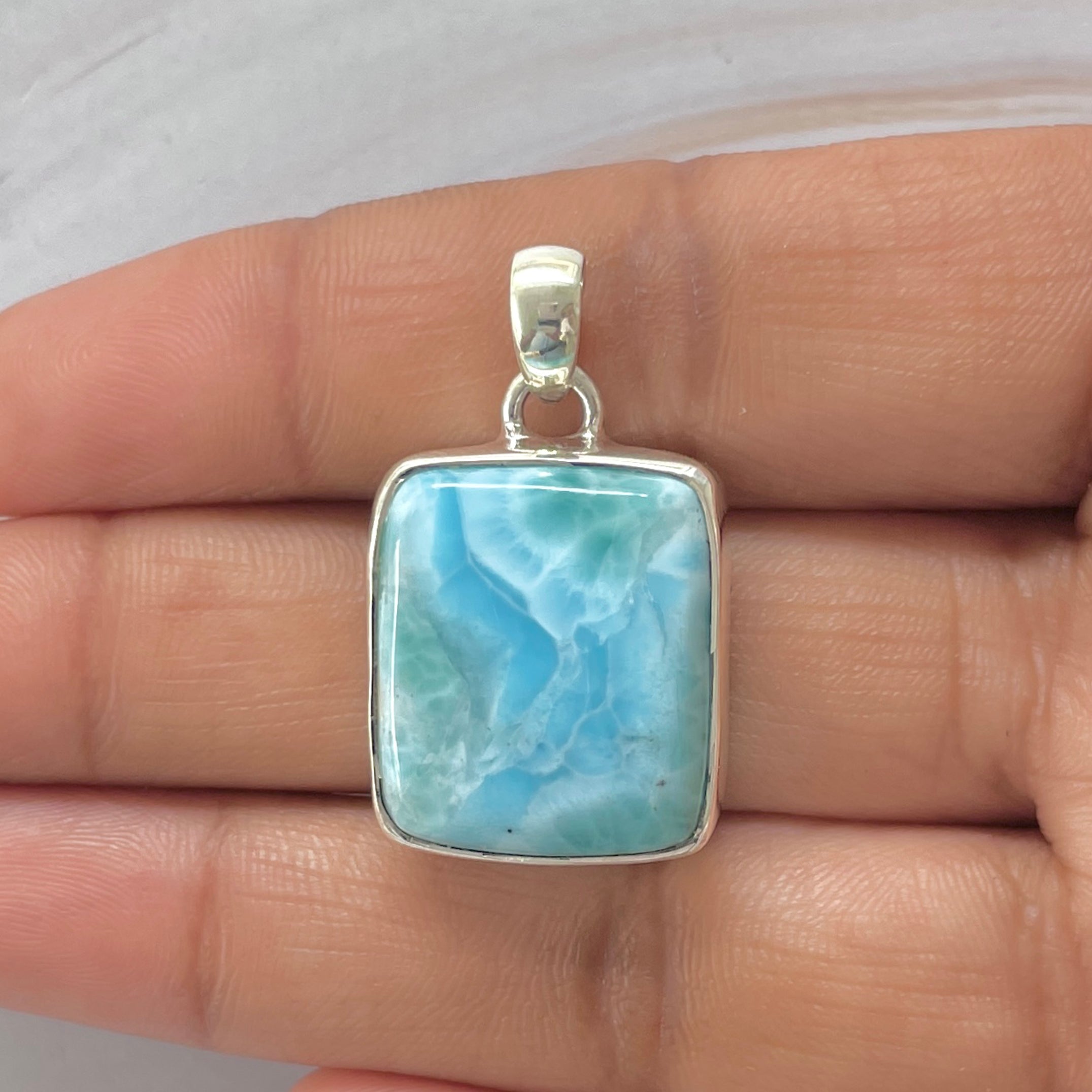Larimar Pendant-(LAR-1-449)