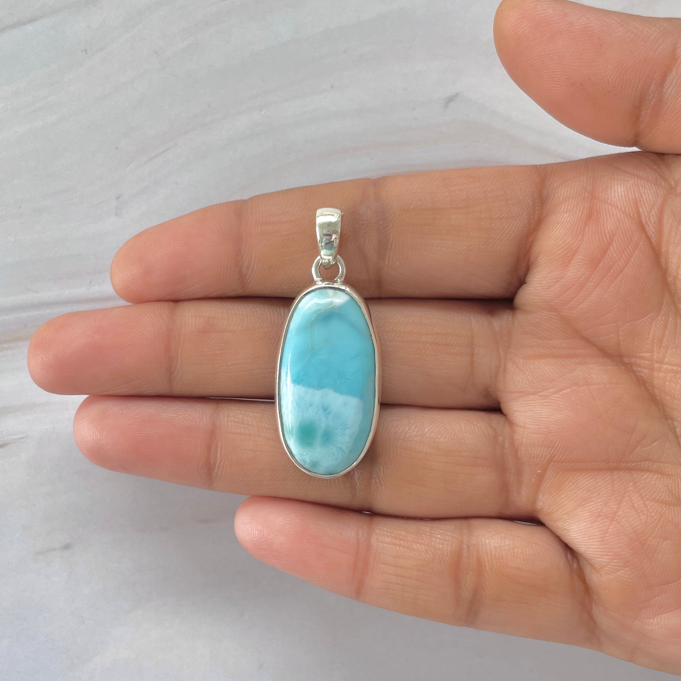 Larimar Pendant-(LAR-1-451)