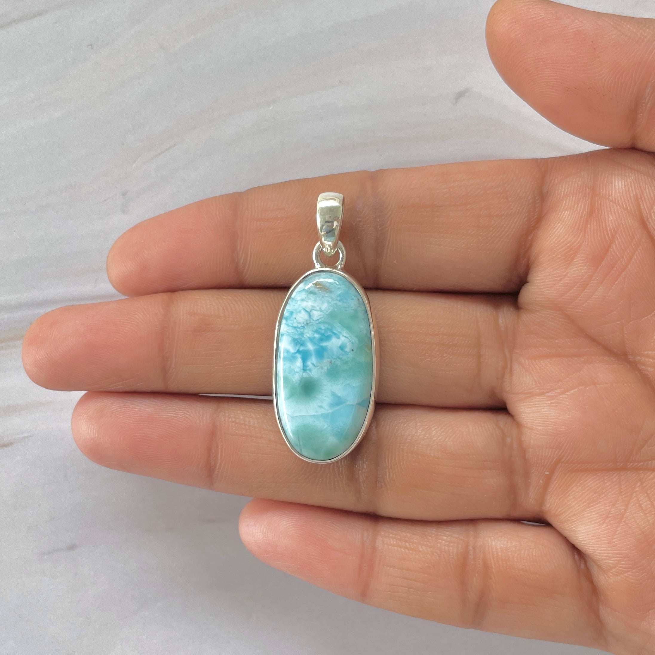 Larimar Pendant-(LAR-1-453)