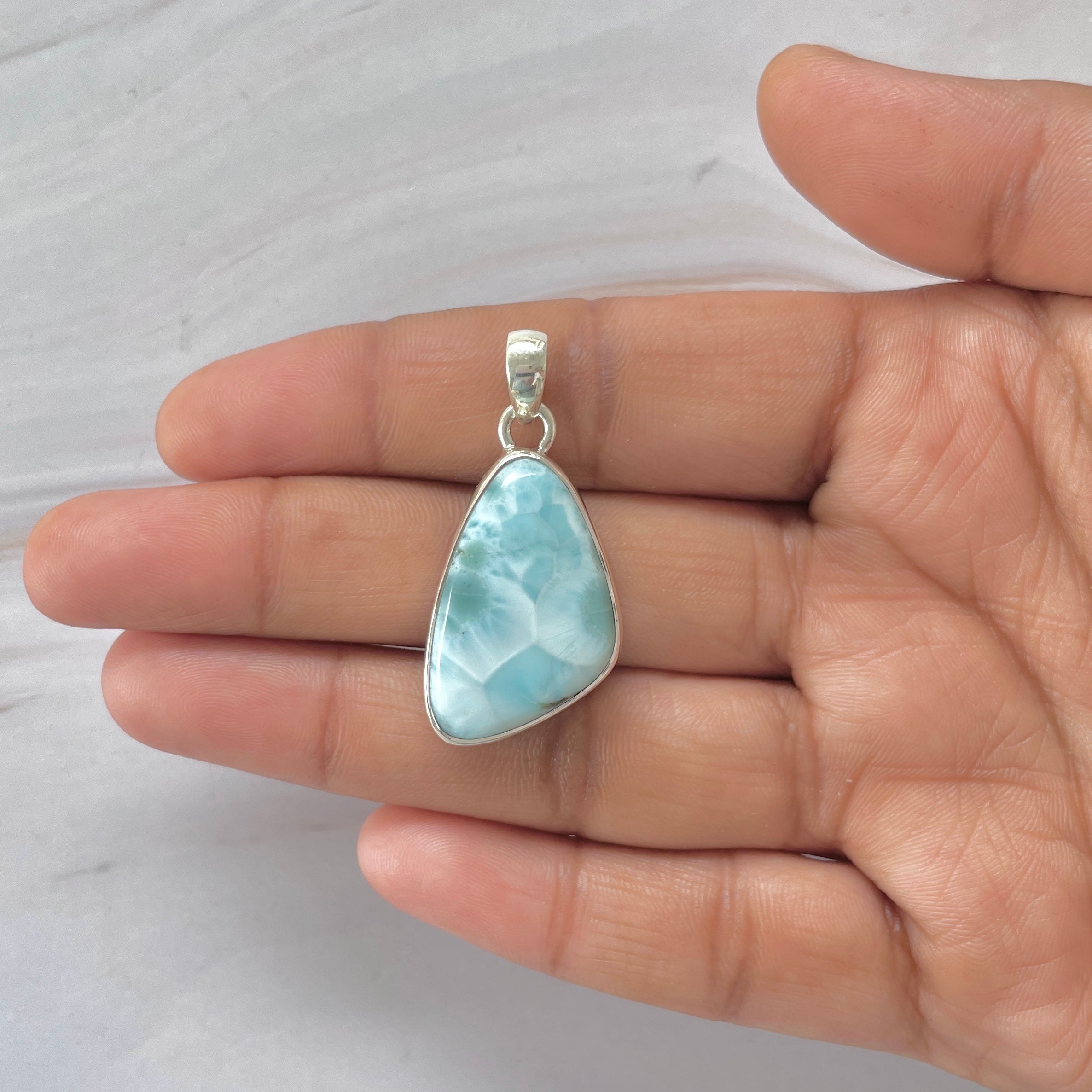 Larimar Pendant-(LAR-1-455)