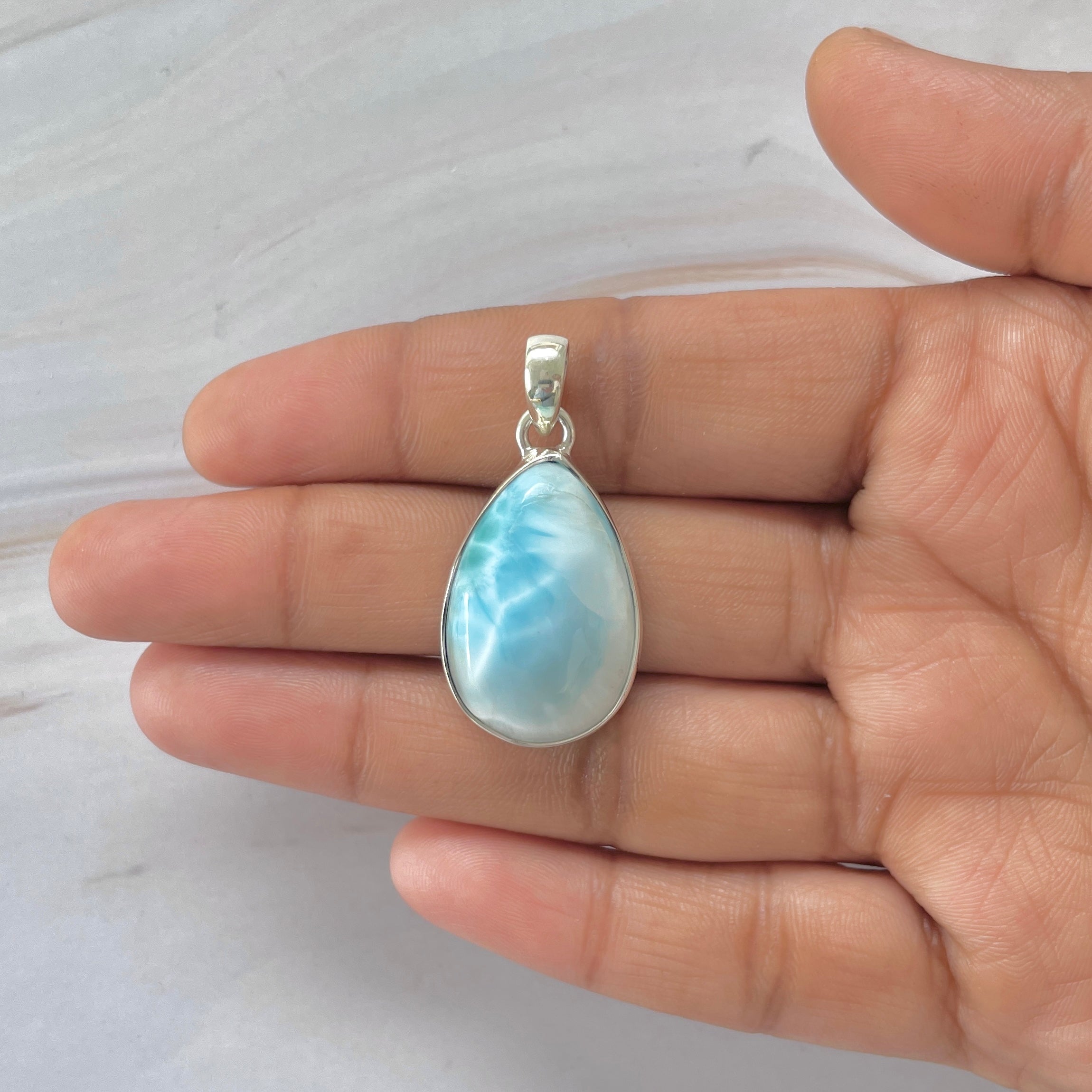 Larimar Pendant-(LAR-1-456)