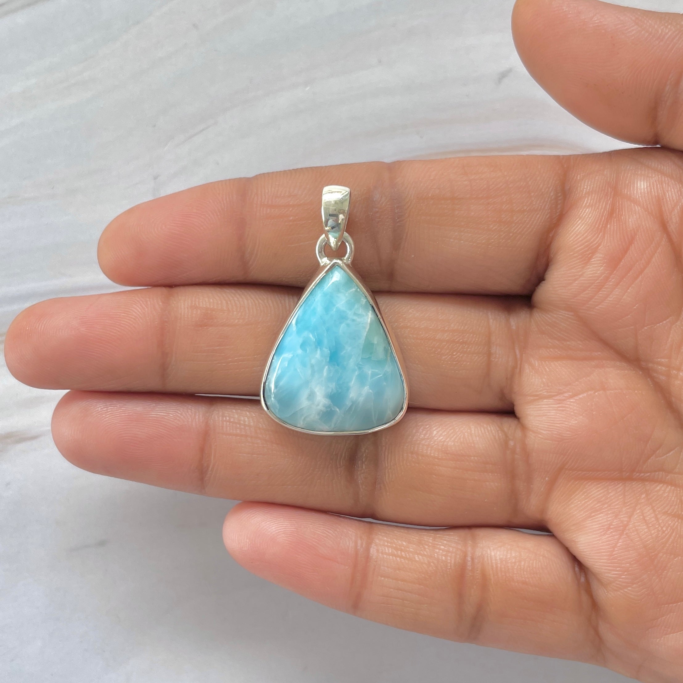 Larimar Pendant-(LAR-1-458)